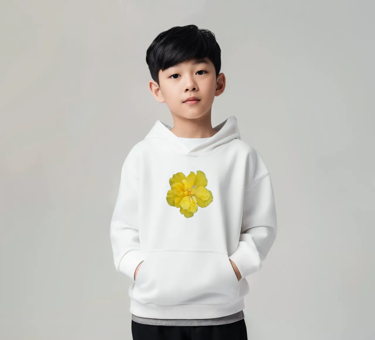 Fiore macro felpa bambino con cappuccio da Bold Blooms