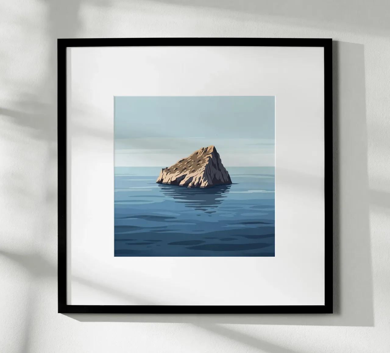 The Stoic poster with wooden frame by ZEN VACATION