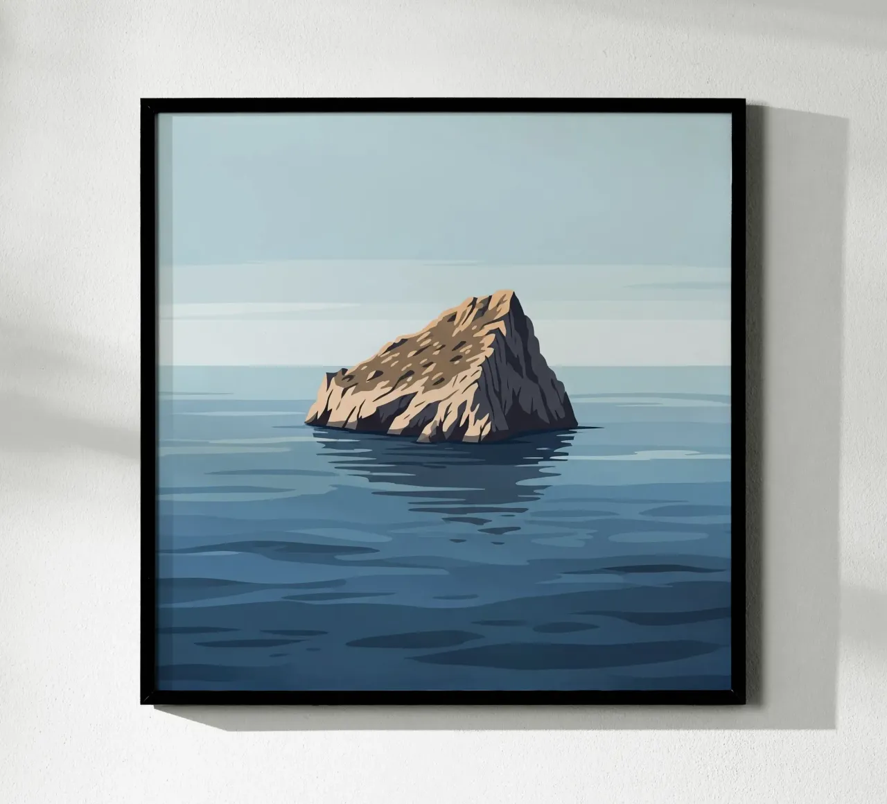 The Stoic poster with wooden frame by ZEN VACATION