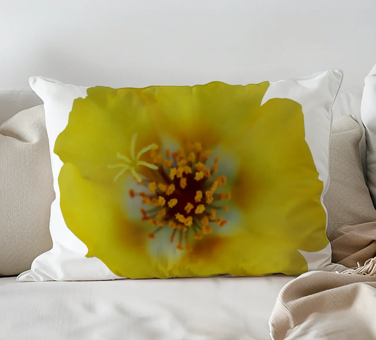 Fiore macro cuscino da Bold Blooms
