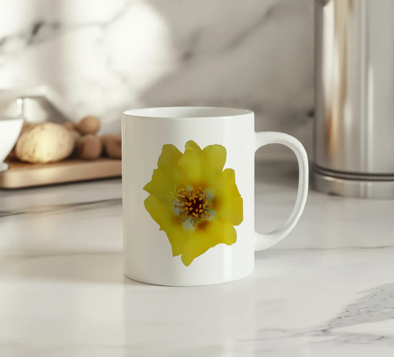 Fiore macro tazza in ceramica da Bold Blooms