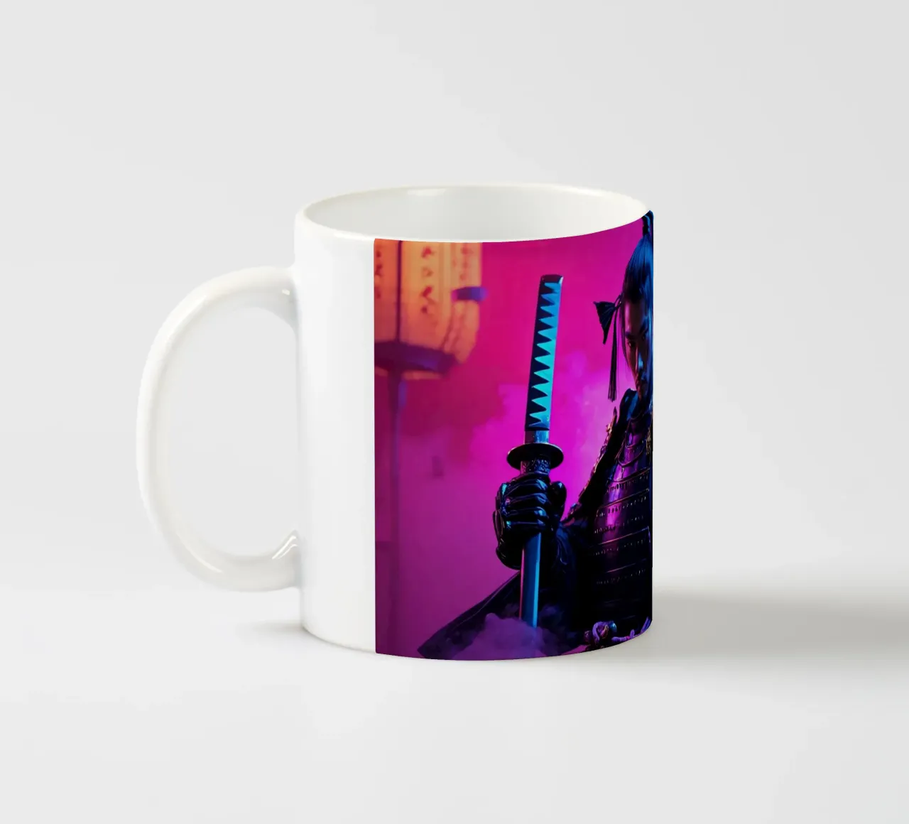 Samurai tazza in ceramica da Flo Klein