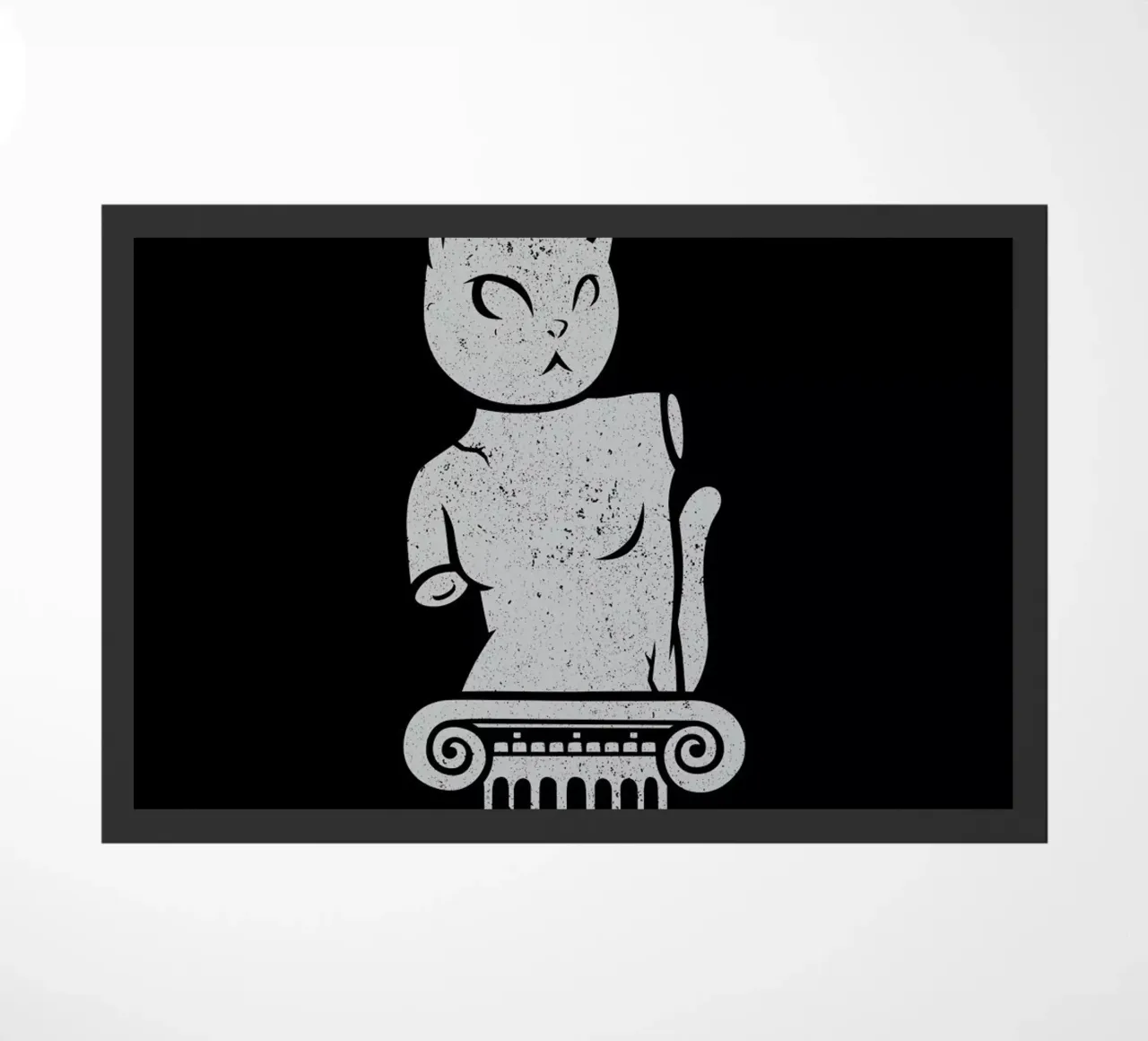 Cute Black Cat Minimalist Tongue zerbino da Tobe Fonseca