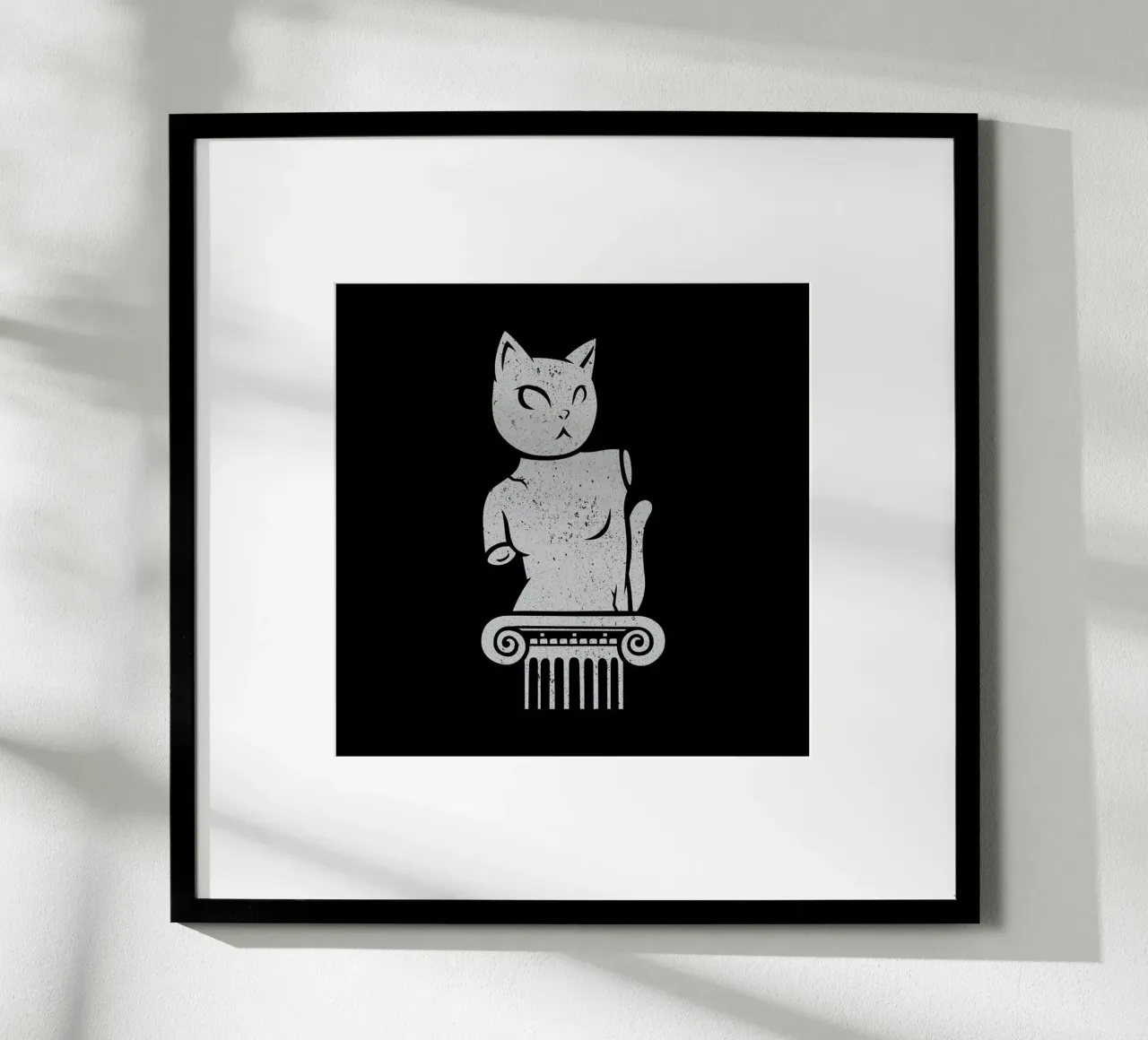 Cute Black Cat Minimalist Tongue poster da Tobe Fonseca