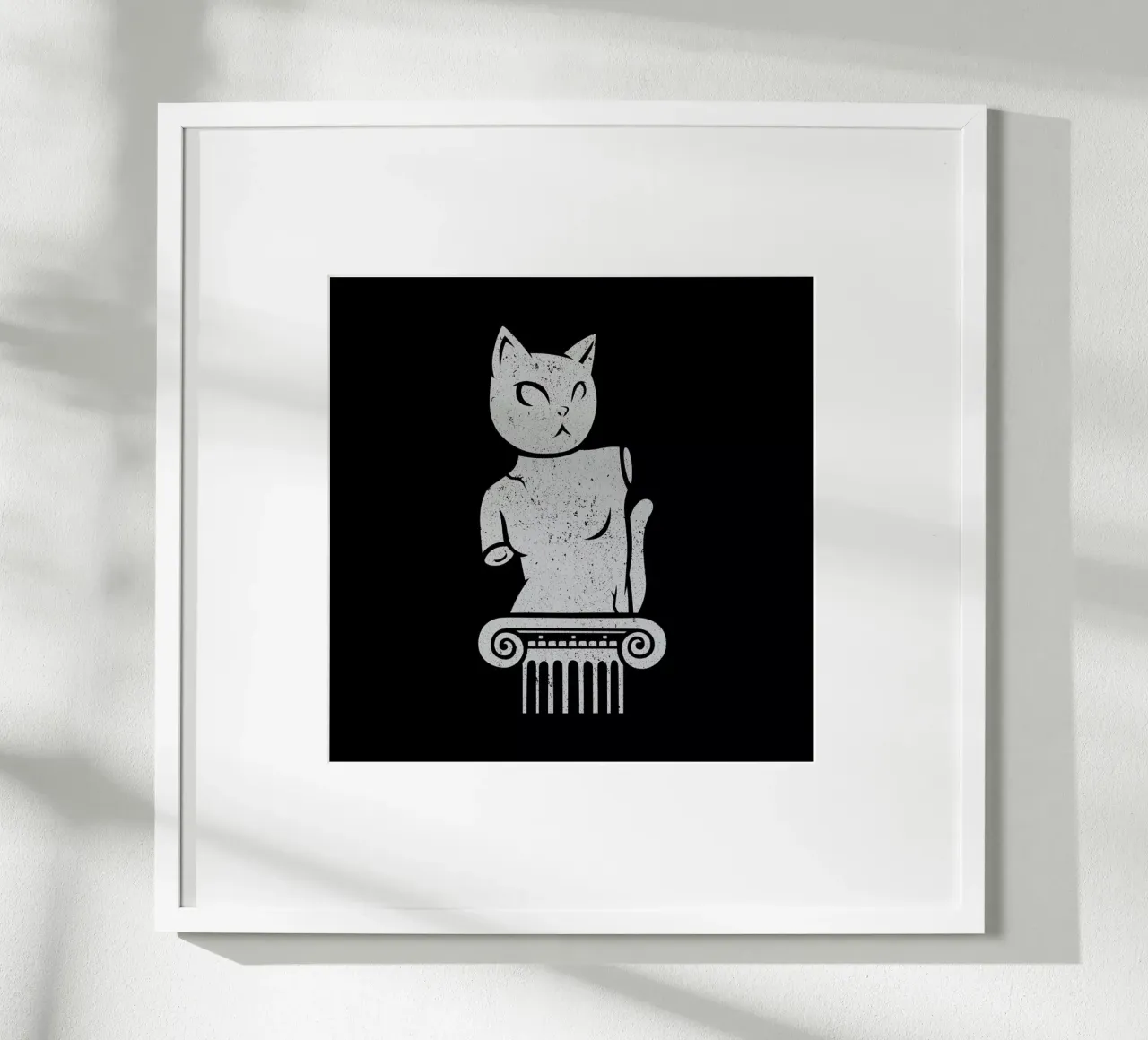 Cute Black Cat Minimalist Tongue poster da Tobe Fonseca