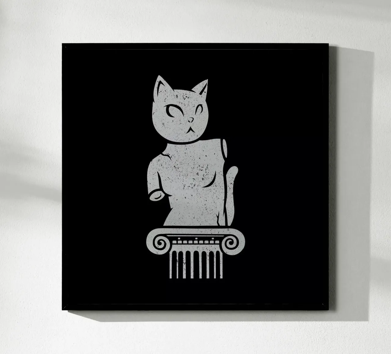 Cute Black Cat Minimalist Tongue poster da Tobe Fonseca