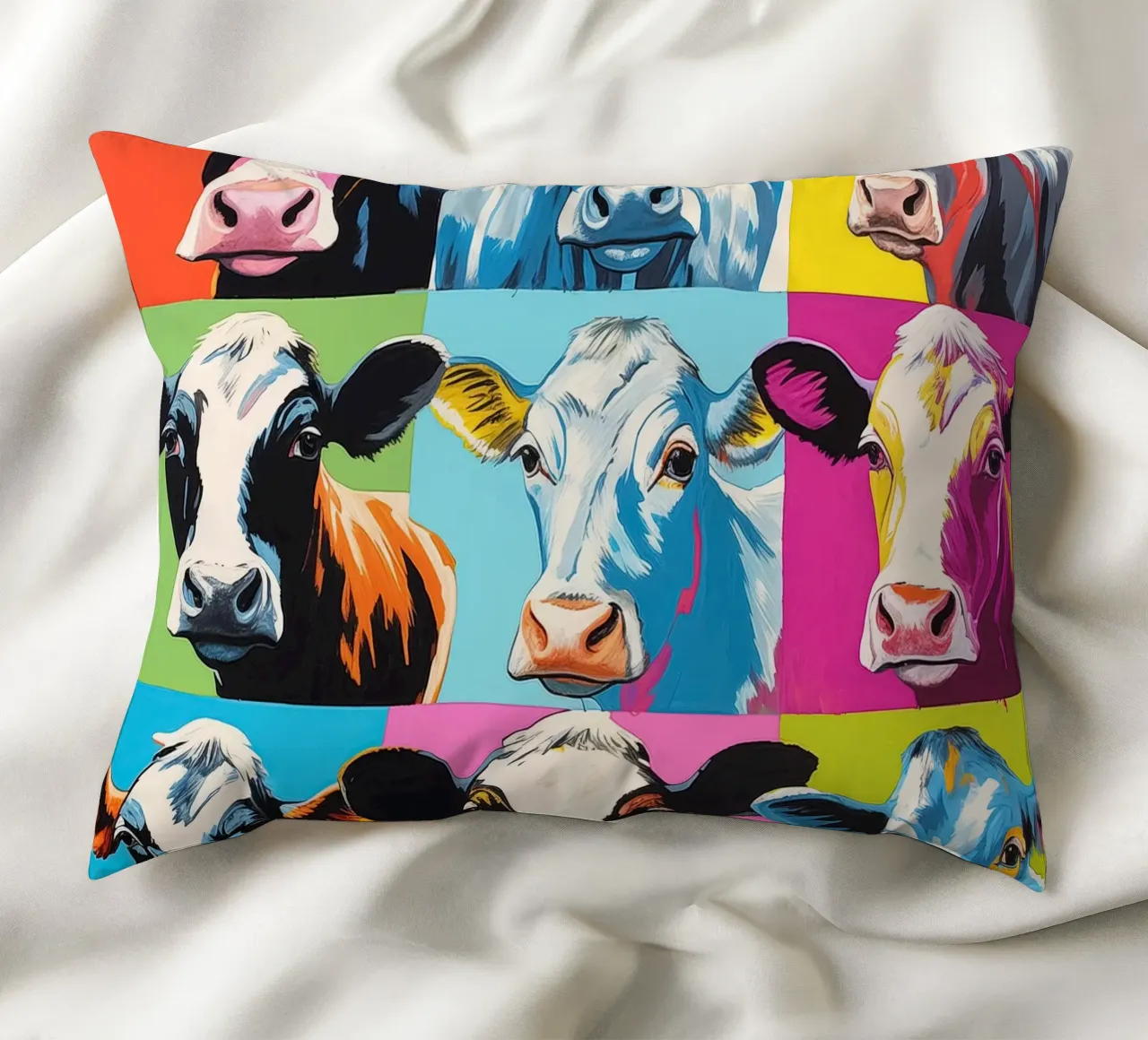 Koe pop art cuscino da Imagine