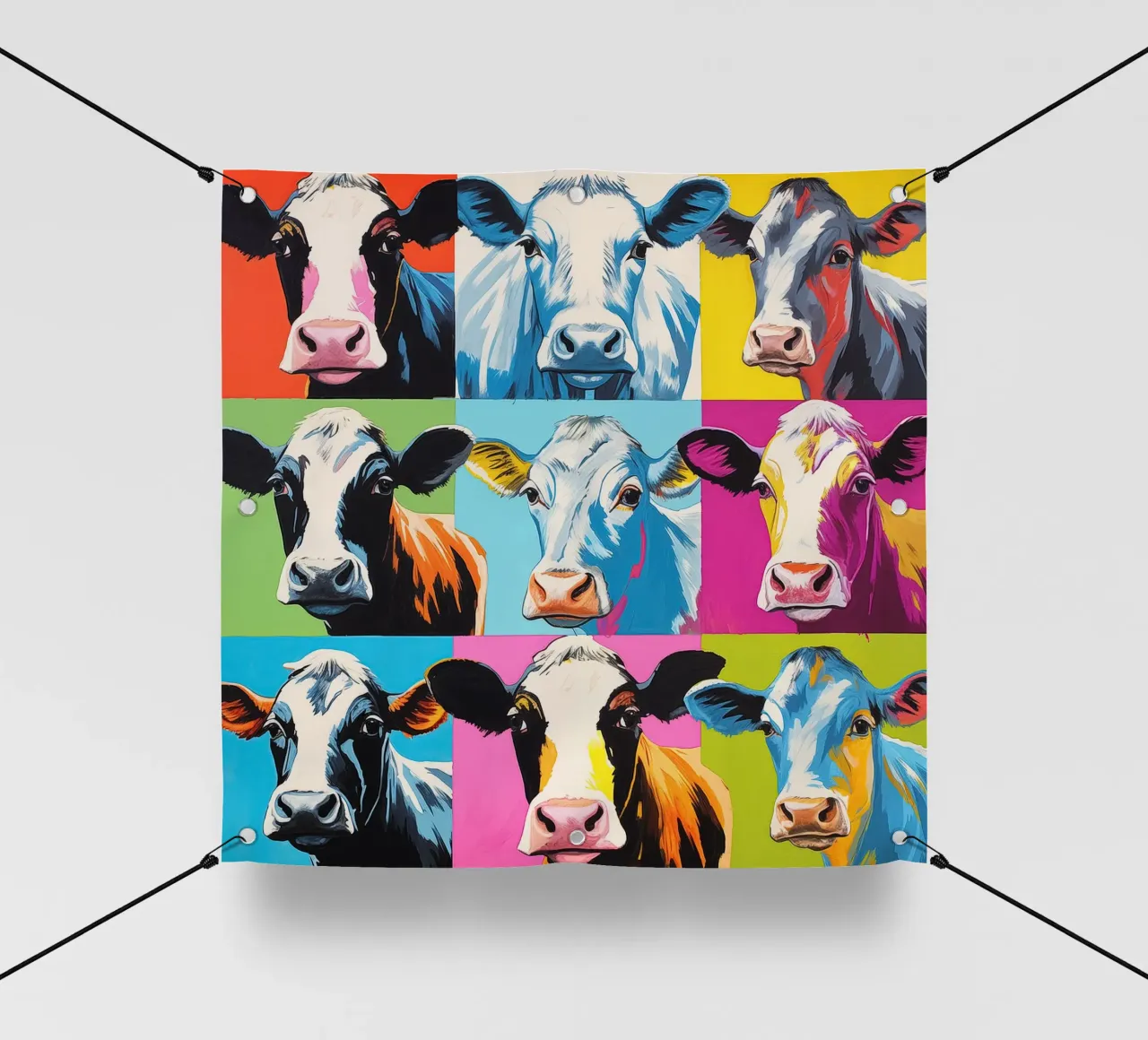Koe pop art telo in pvc da Imagine