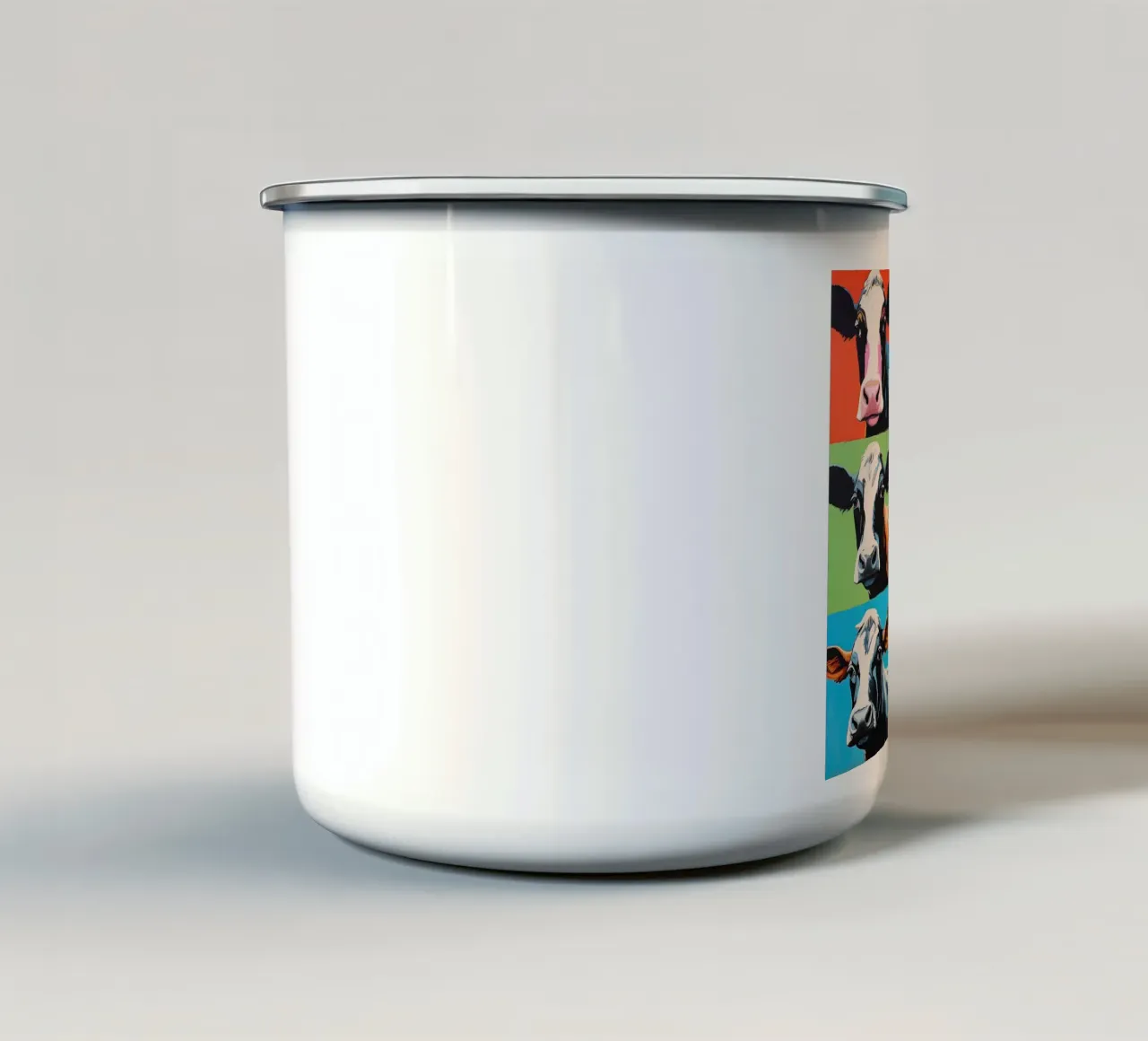 Koe pop art tazza in smalto da Imagine