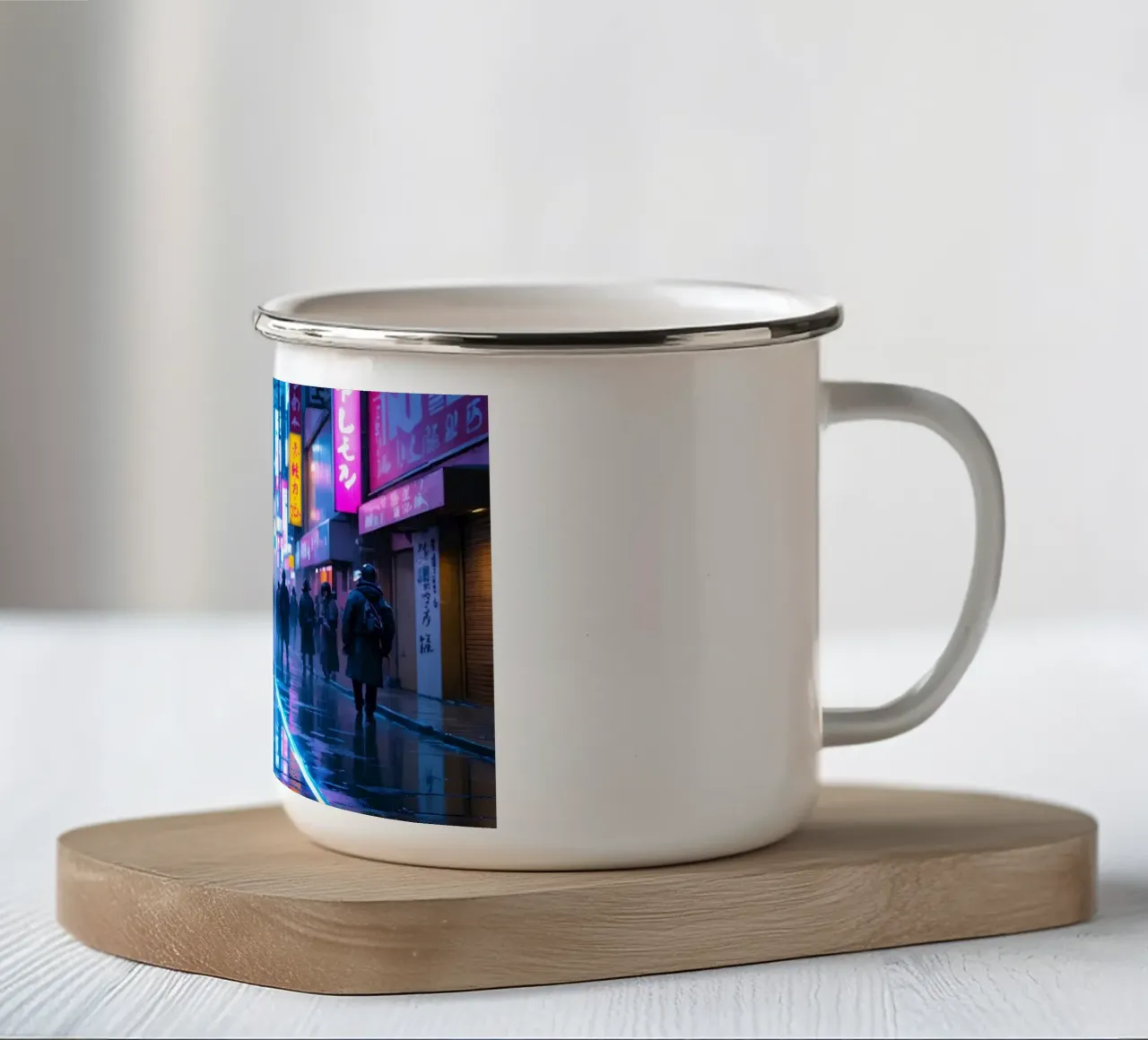 Dark Samurai tazza in smalto da Flo Klein