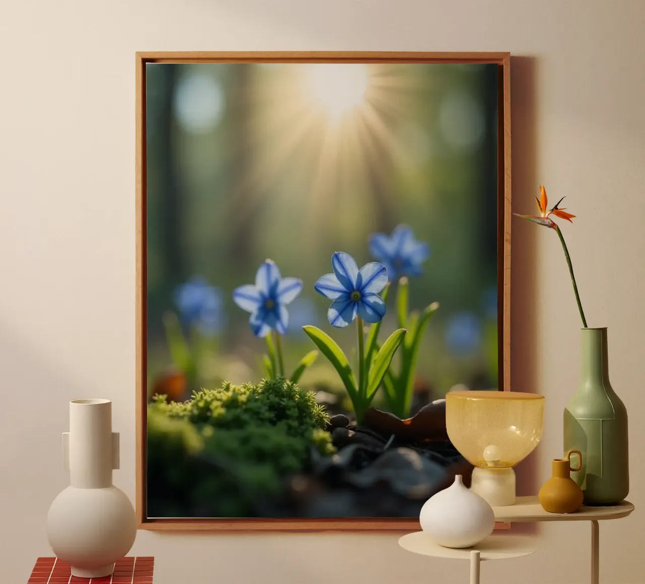 Geheime botanica canvas met Baklijst van Bold Blooms