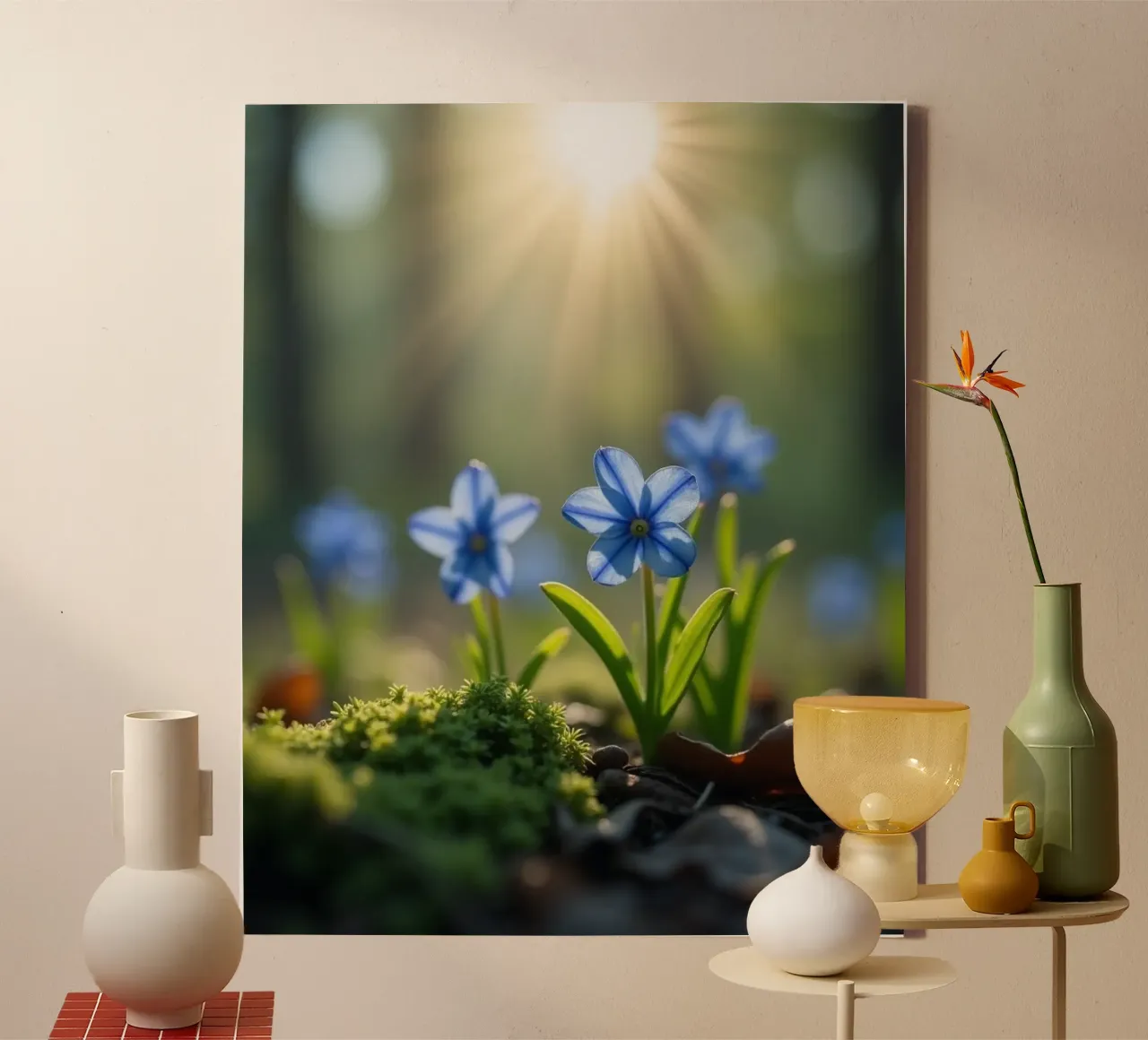Geheime botanica canvas met Baklijst van Bold Blooms