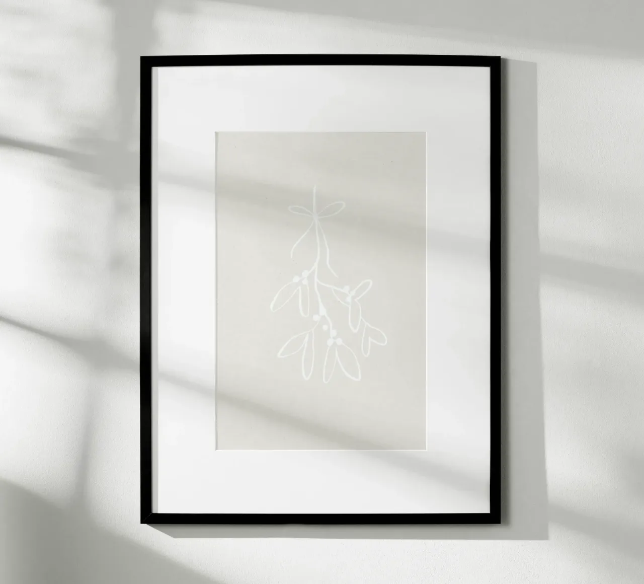 Mistletoe poster con telaio in alluminio da KRUTH DESIGN