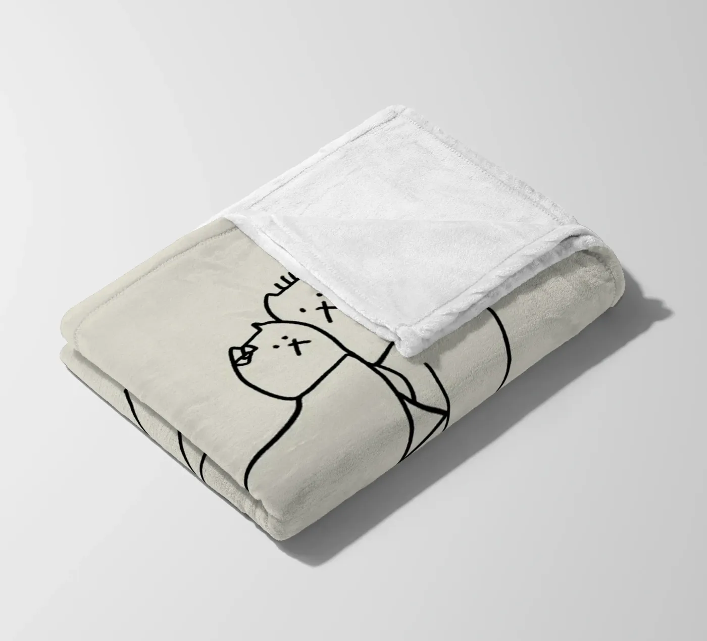 Dancing cats fleece blanket by Little Dean