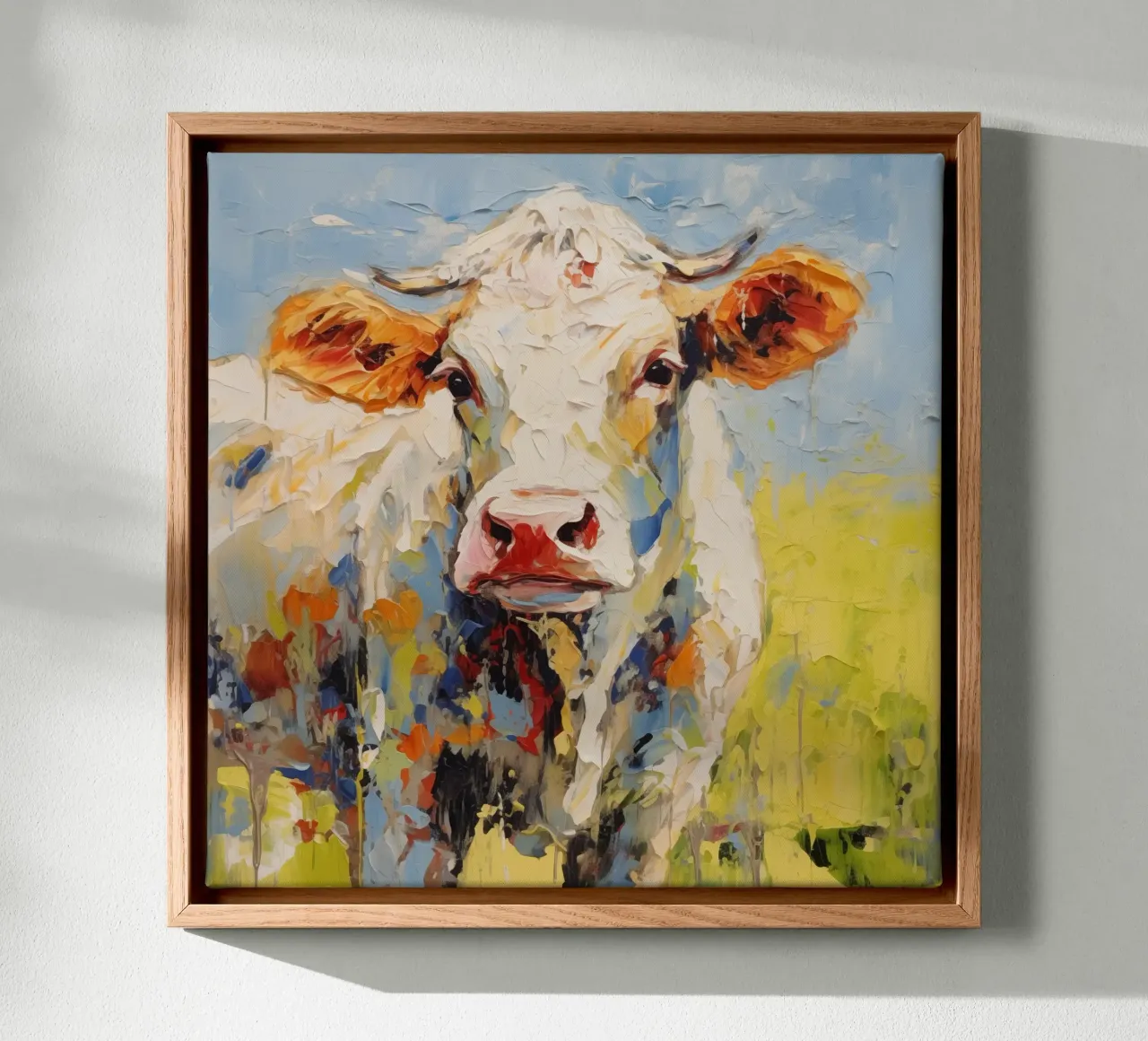 Muurkunst van Imagine canvas met Baklijst van Imagine