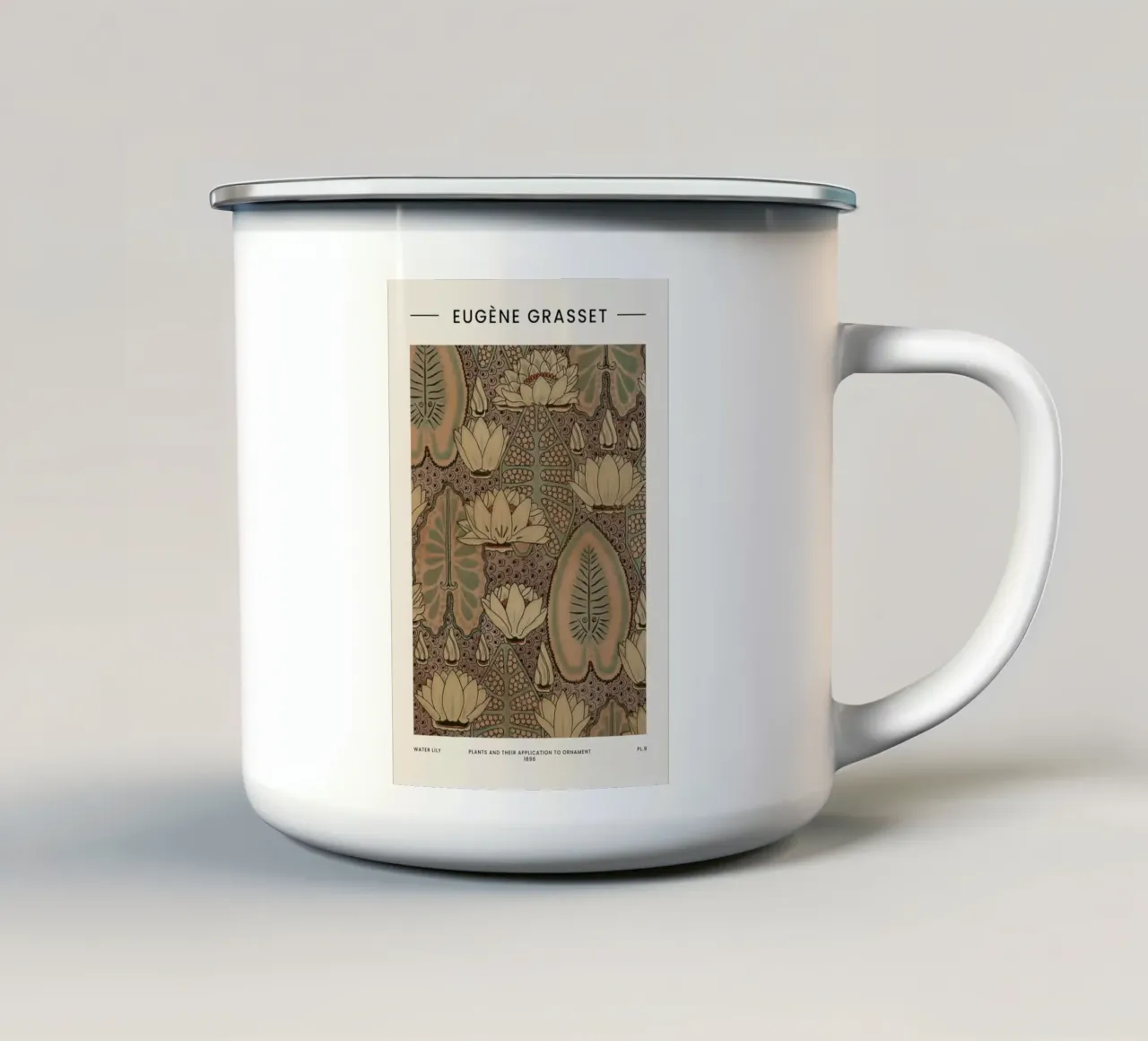 Grasset - Water Lily tazza in smalto da Vintage by JUNIQE
