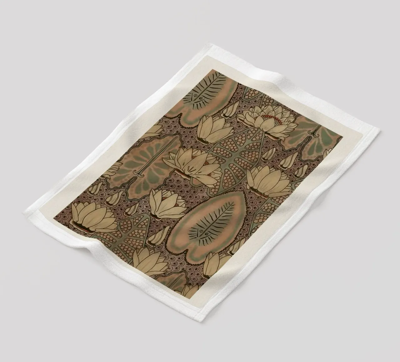 Grasset - Water Lily coperta in pile da Vintage by JUNIQE