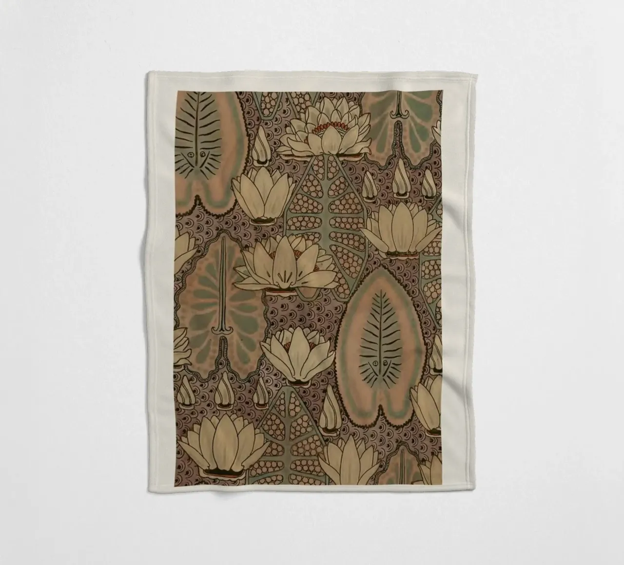 Grasset - Water Lily coperta in pile da Vintage by JUNIQE