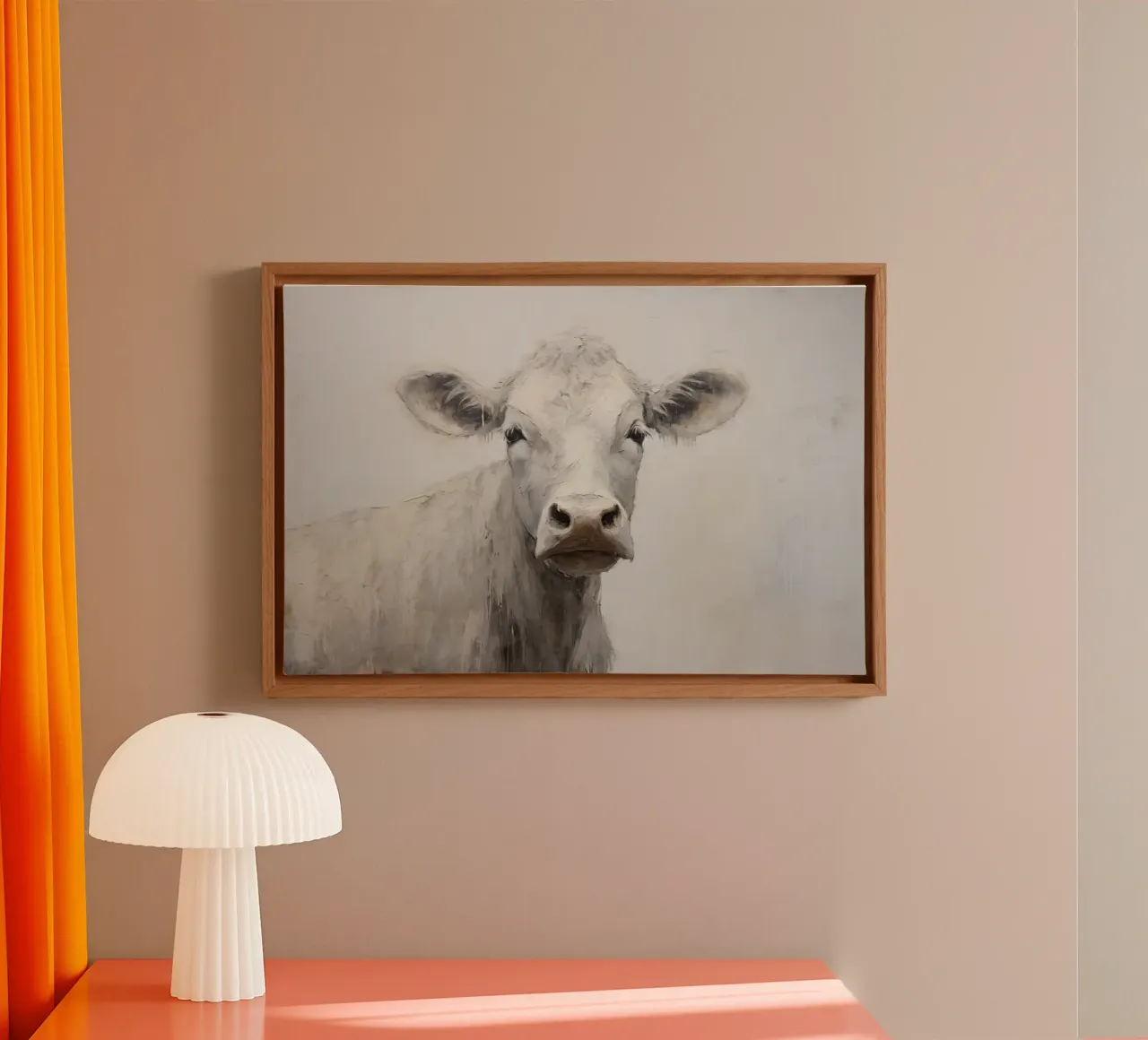Muurkunst van Imagine canvas met Baklijst van Imagine