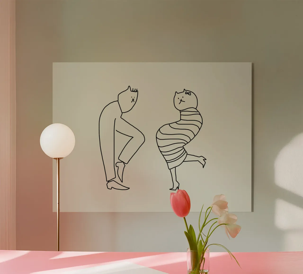 Disco cats plexiglass da Little Dean