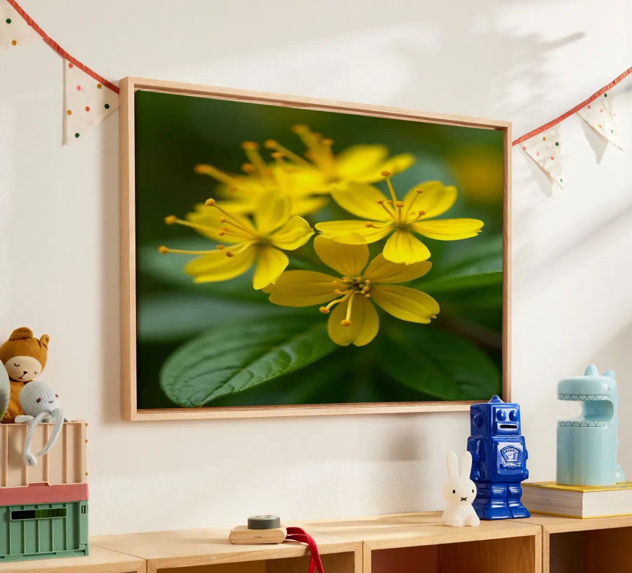 Geheime Botanik Leinwand mit Schattenfugenrahmen von Bold Blooms