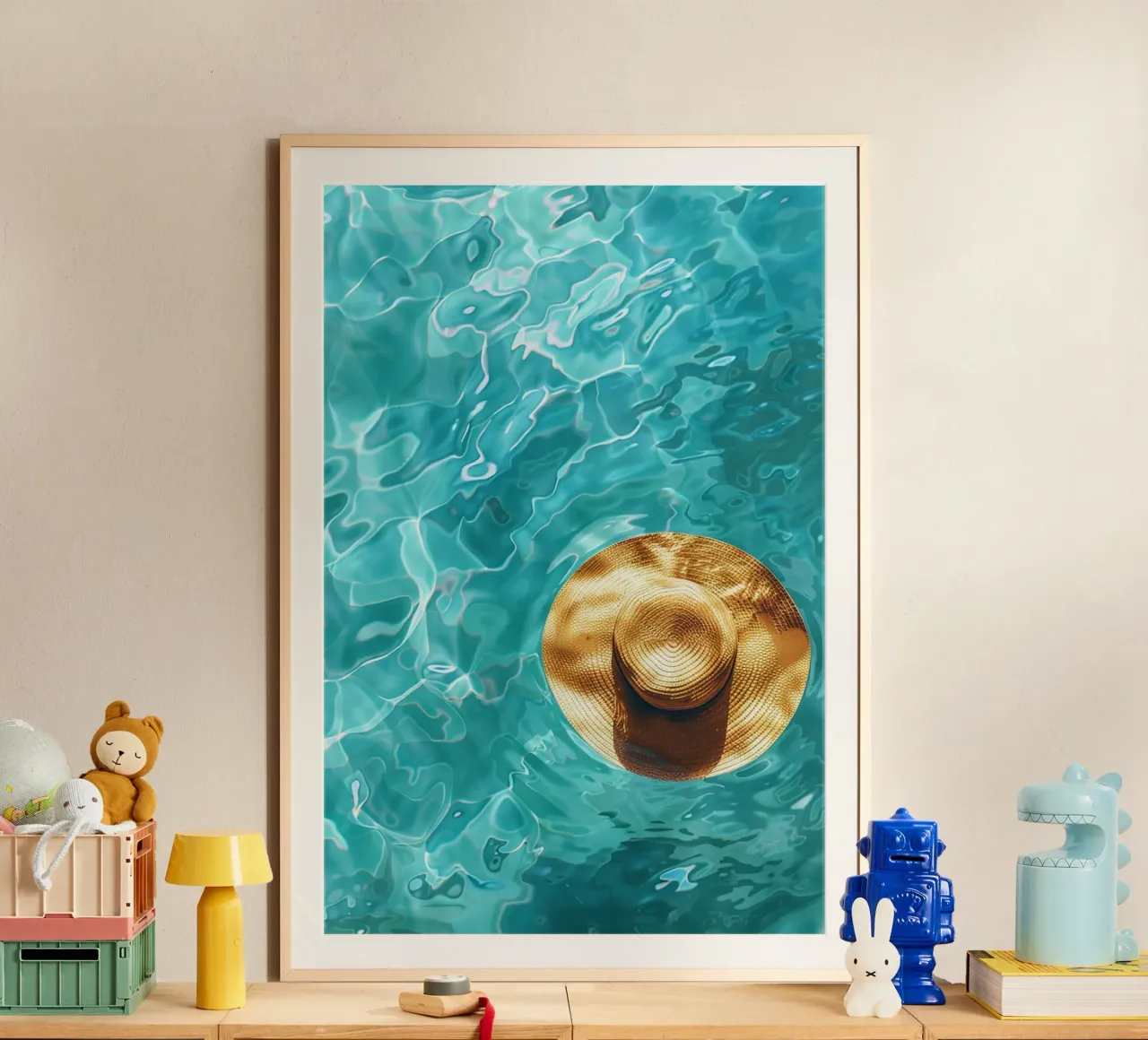 A Summer Pause poster con telaio in plastica da Mosaic Dialogue