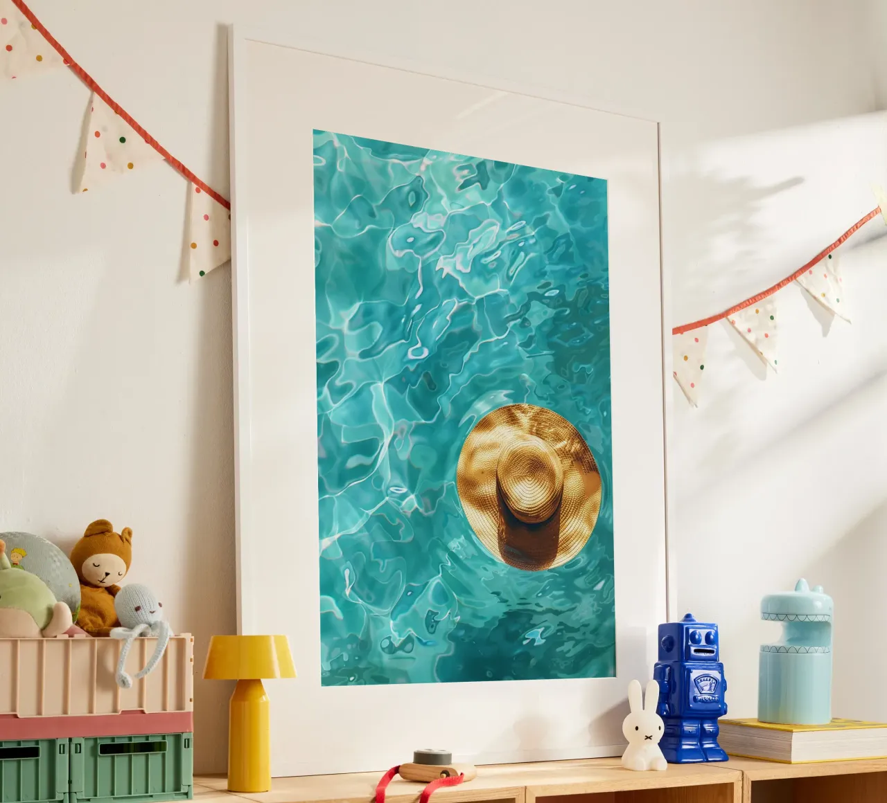 A Summer Pause poster con telaio in plastica da Mosaic Dialogue