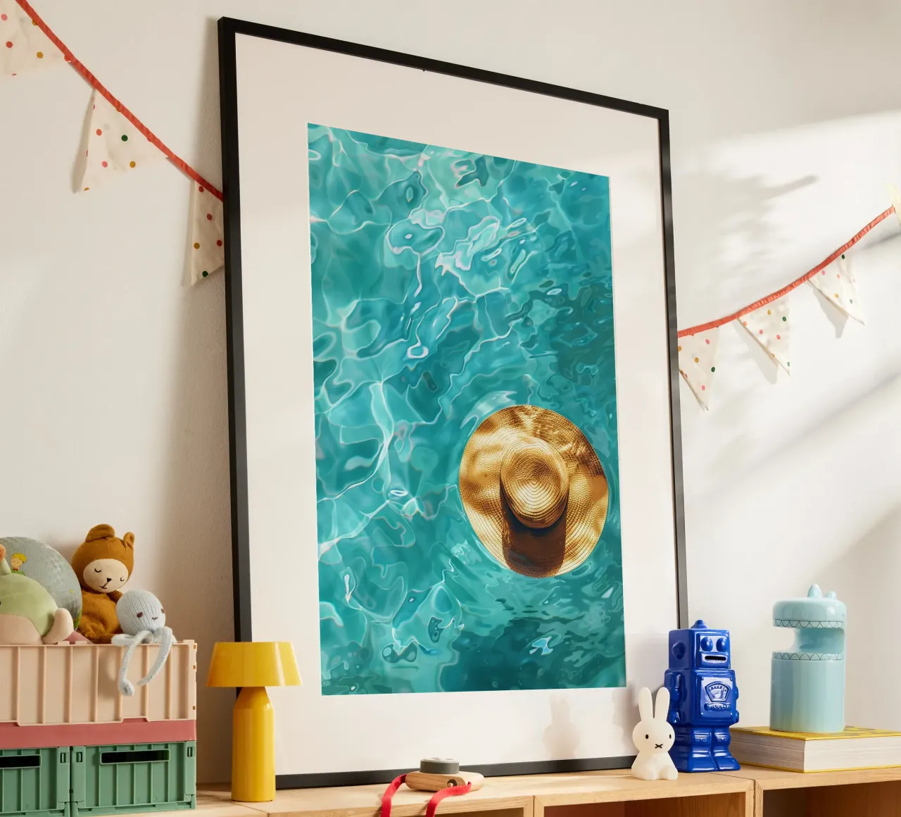 A Summer Pause poster con telaio in plastica da Mosaic Dialogue