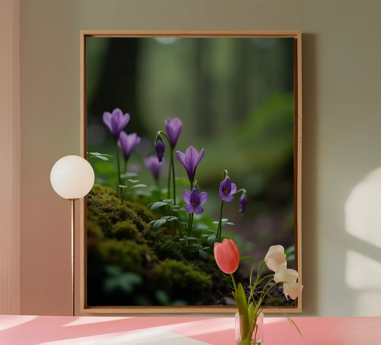 Geheime botanica canvas met Baklijst van Bold Blooms
