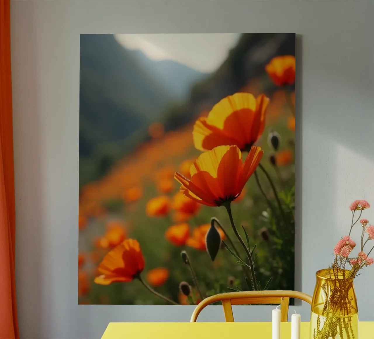 Geheime botanica canvas met Baklijst van Bold Blooms