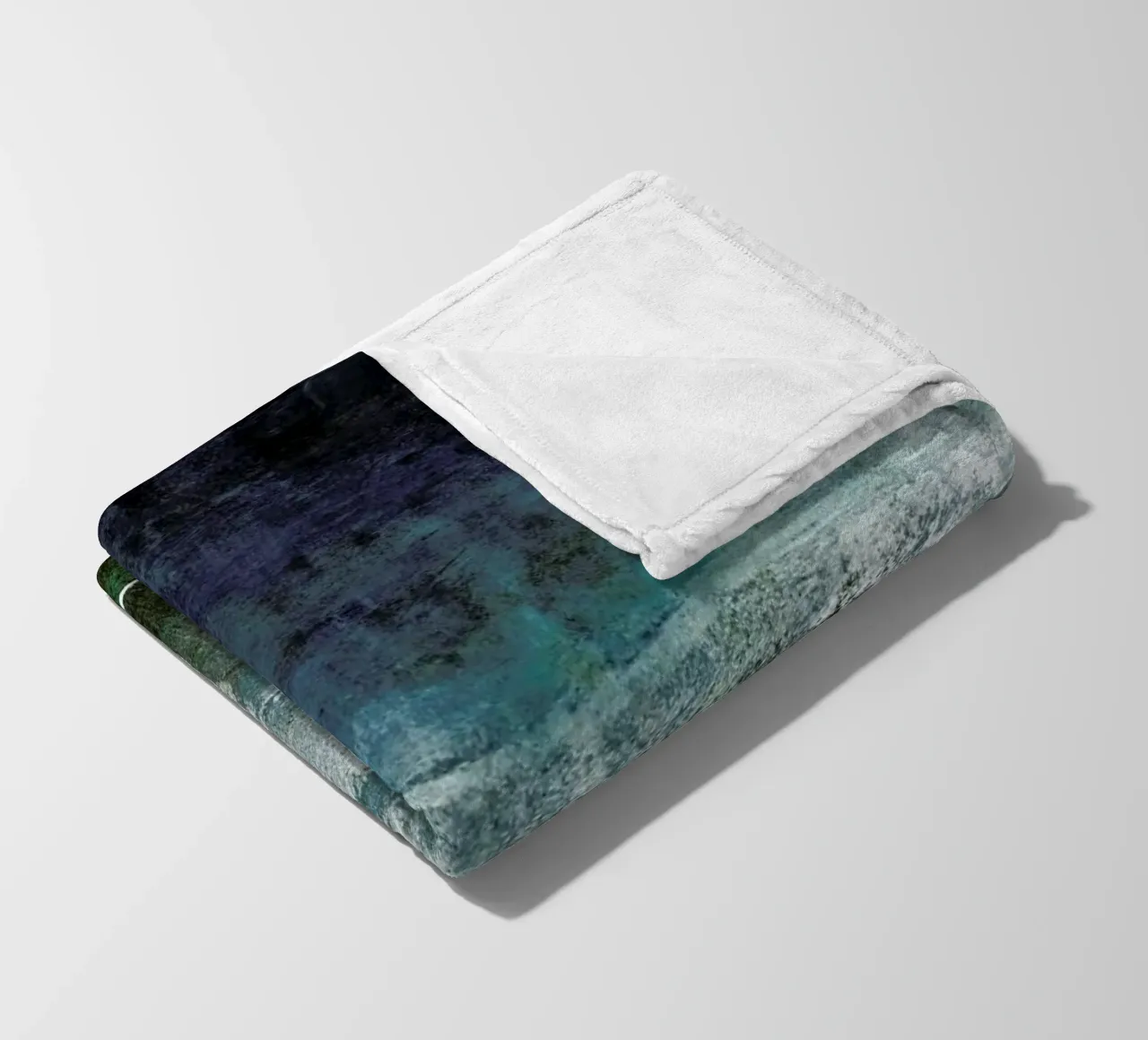 Deep Water fleece blanket by IRIS LEHNHARDT FINE ART