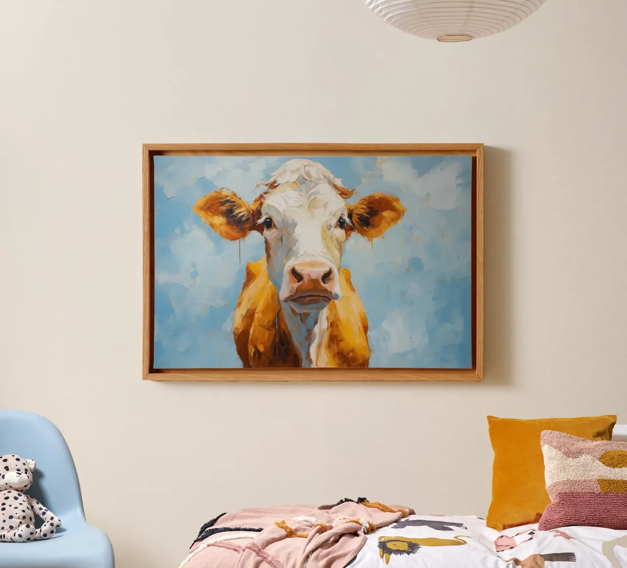 Muurkunst van Imagine canvas met Baklijst van Imagine