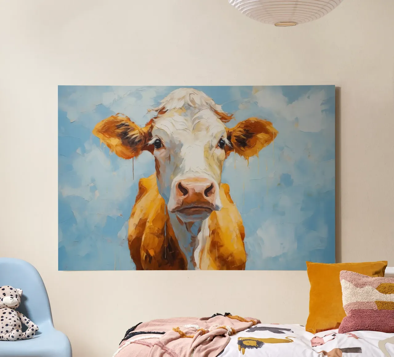 Muurkunst van Imagine canvas met Baklijst van Imagine