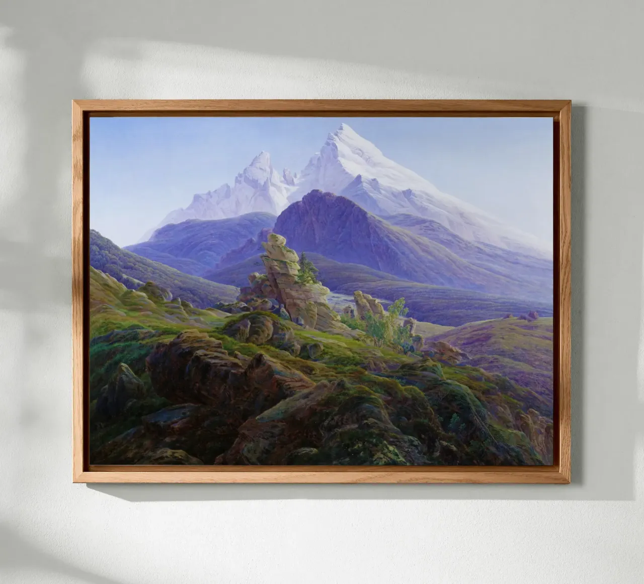Il Watzmann Caspar David Friedrich alluminio dibond da Venus Art