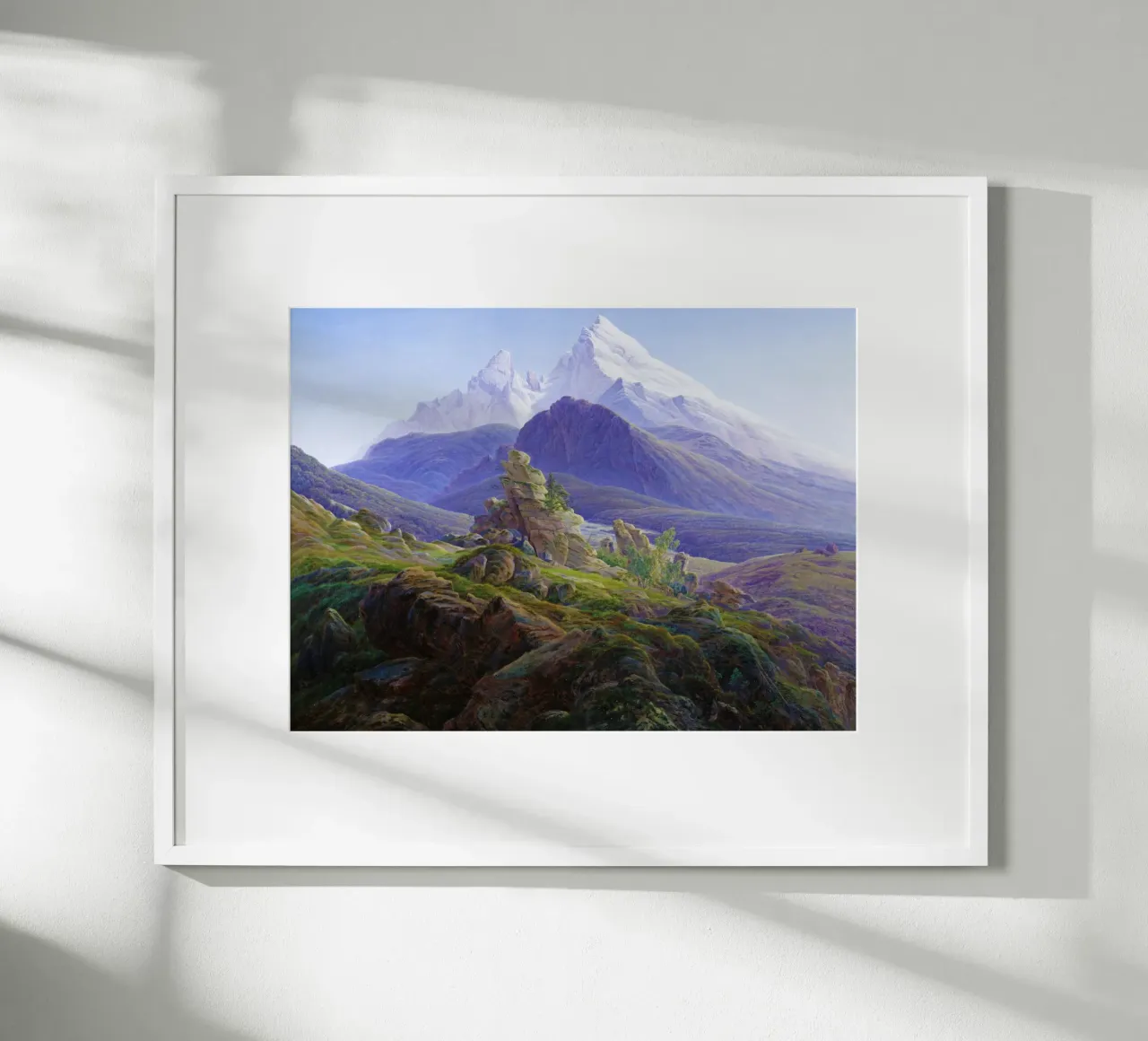 Il Watzmann Caspar David Friedrich carta hahnemühle da Venus Art