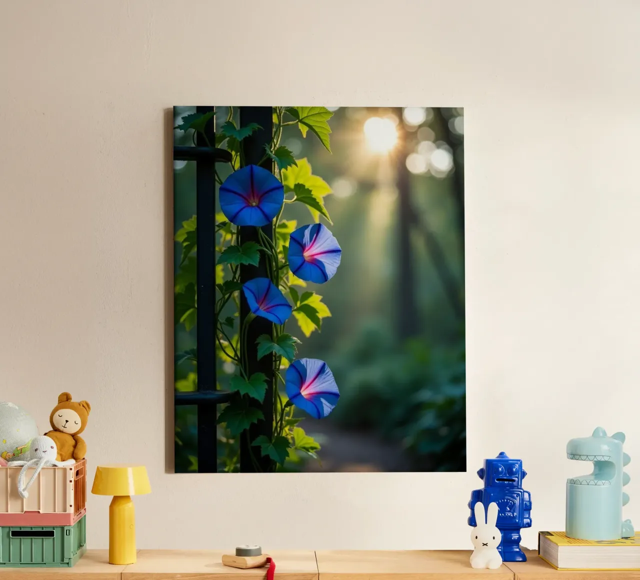 Geheime botanica canvas met Baklijst van Bold Blooms