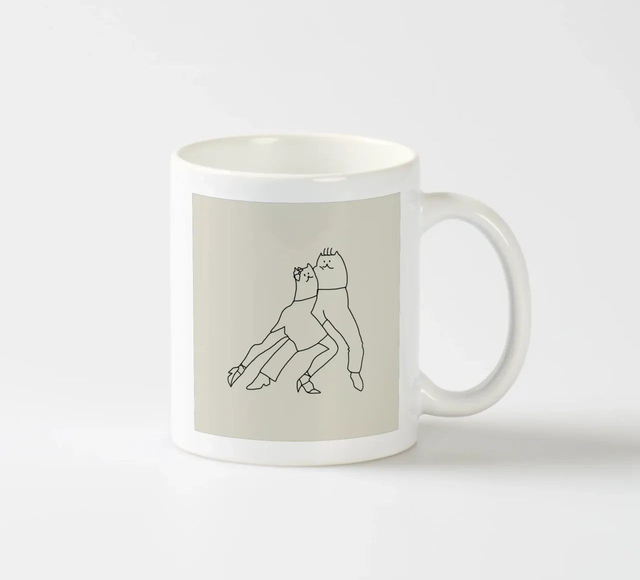 Gatti da valzer tazza in ceramica da Little Dean