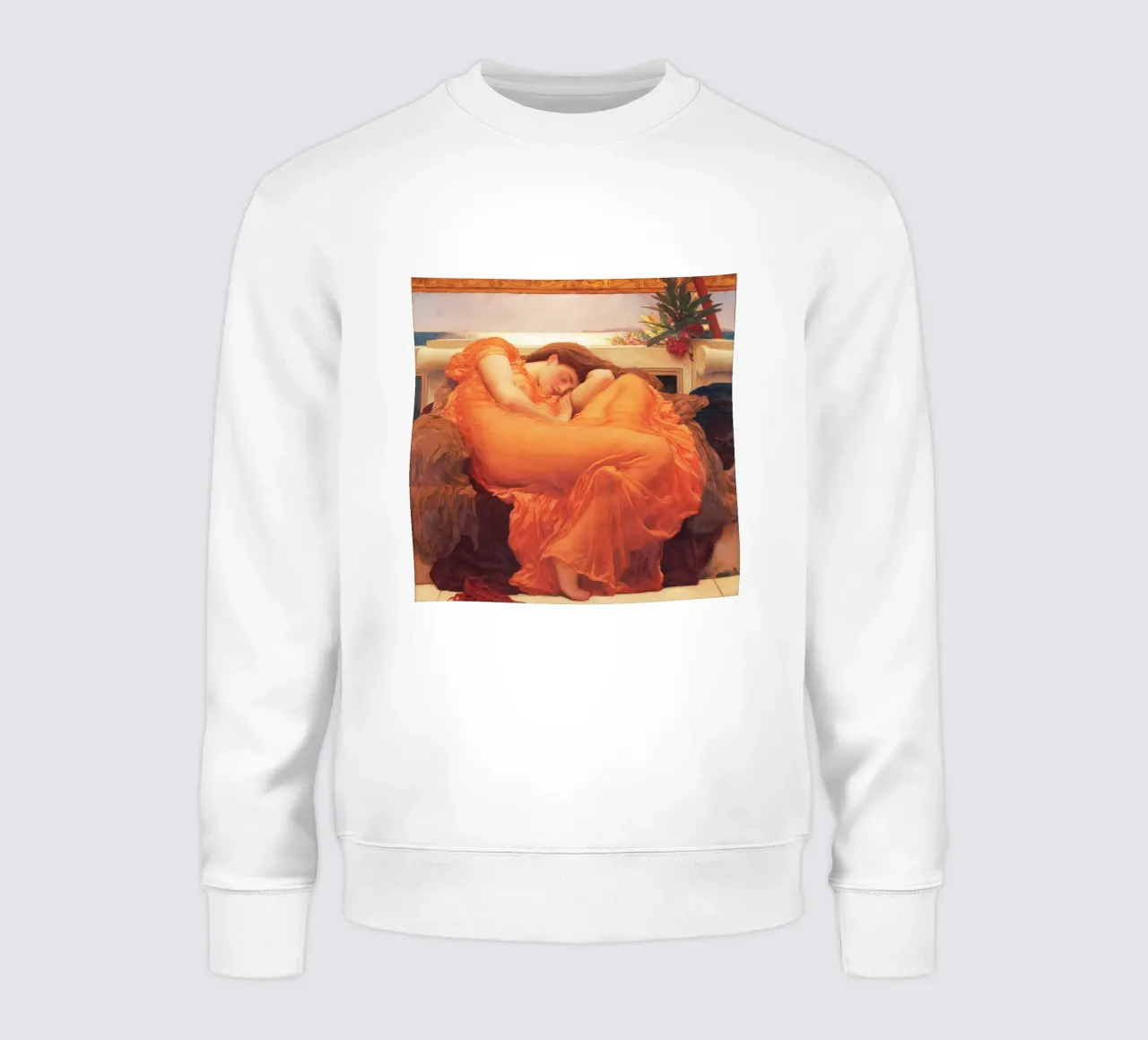 Flaming June de Frederic Leighton sudadera de Venus Art