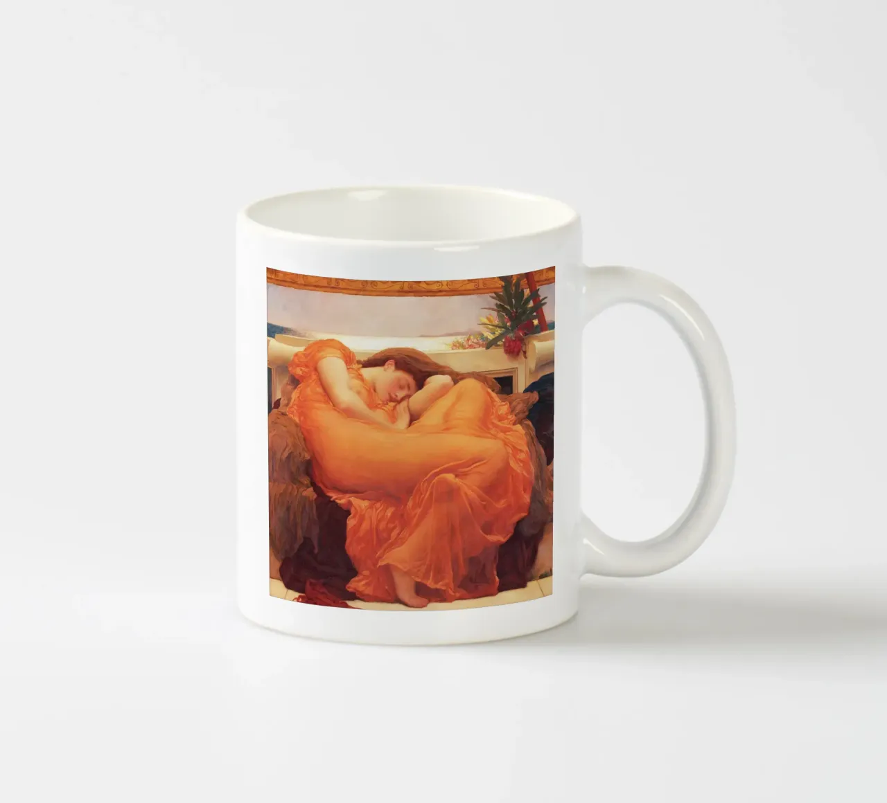 Giugno infuocato di Frederic Leighton tazza in ceramica da Venus Art