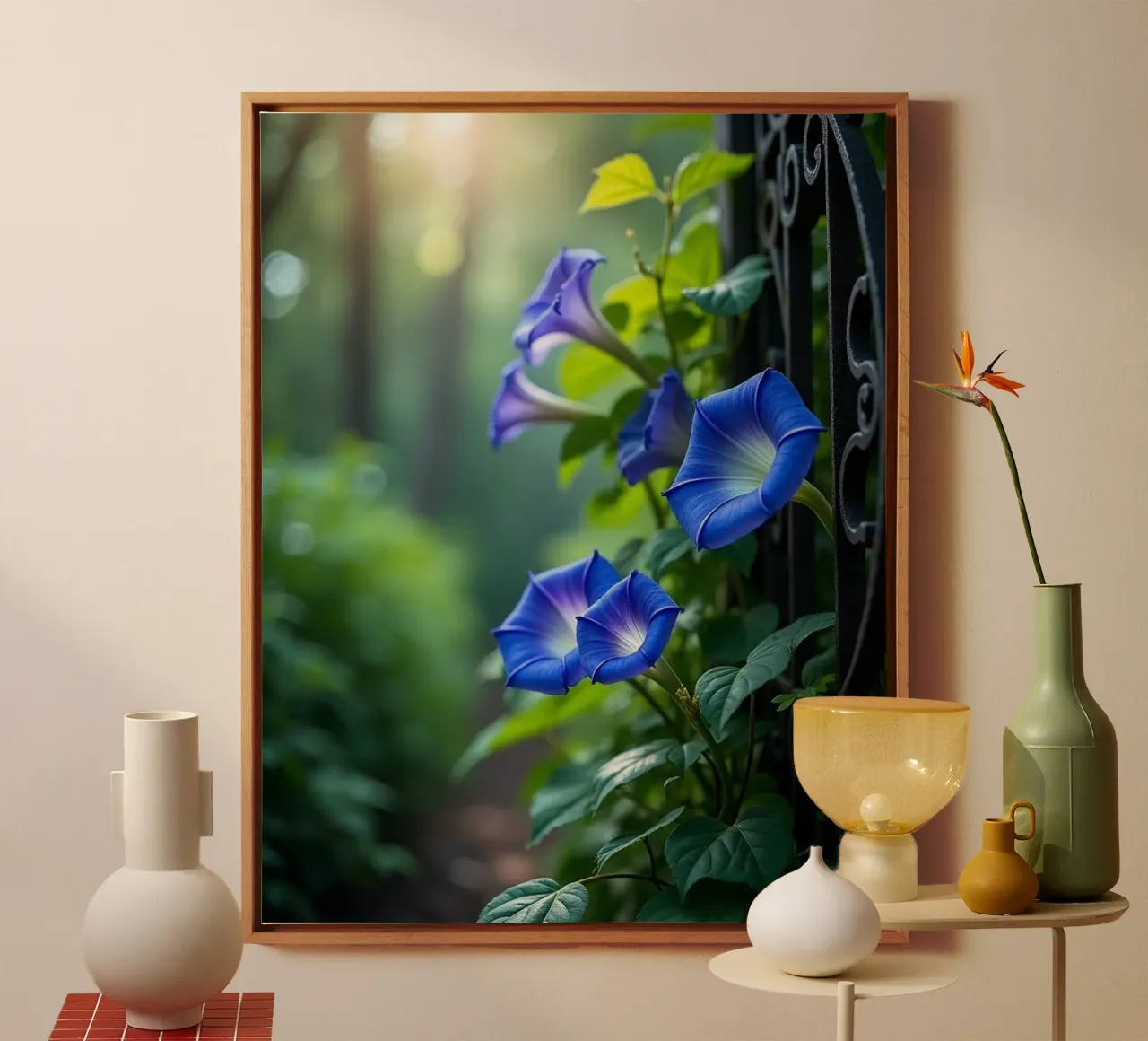 Geheime botanica canvas met Baklijst van Bold Blooms