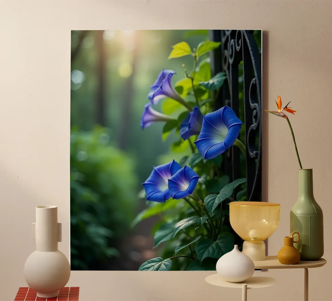 Geheime botanica canvas met Baklijst van Bold Blooms