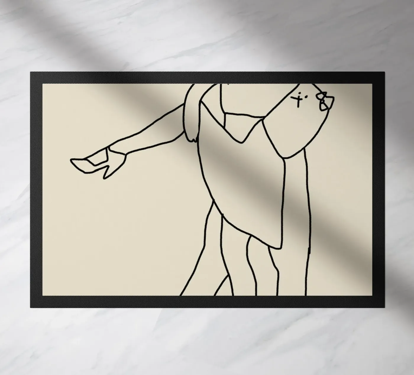 Dancing cats 3 doormat by Little Dean