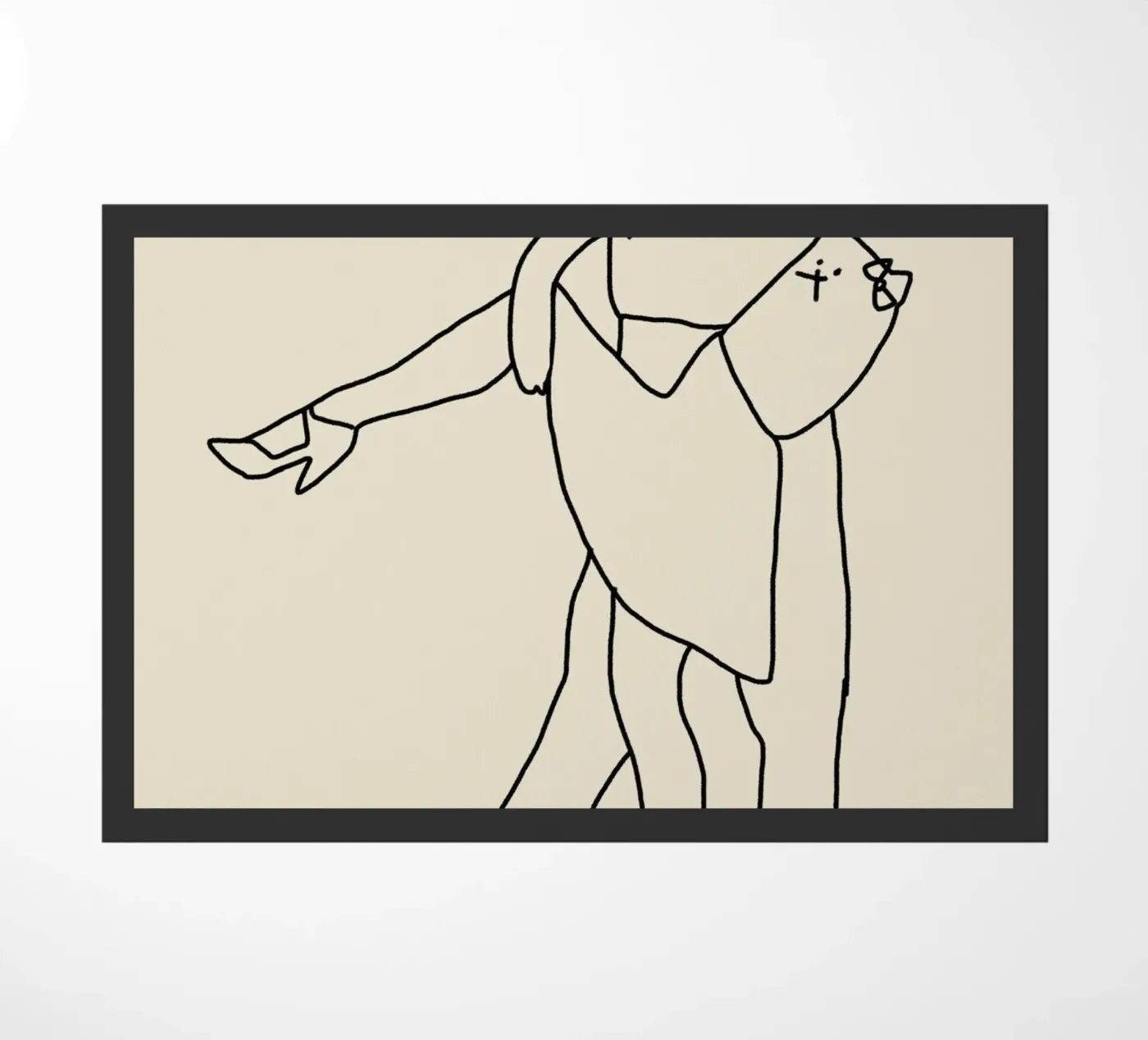 Dancing cats 3 doormat by Little Dean