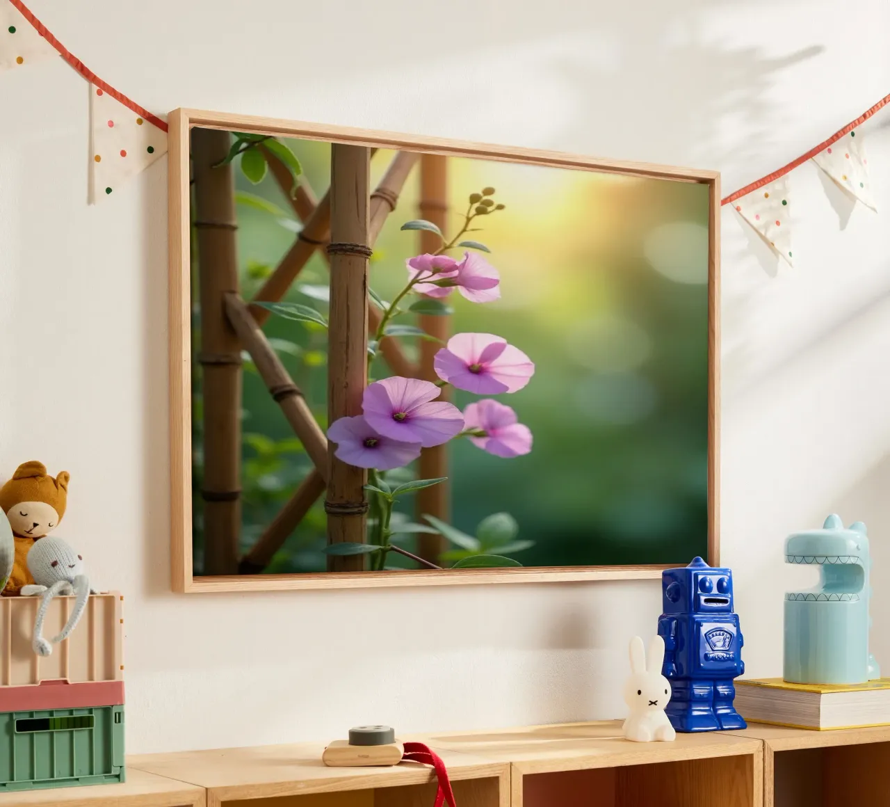 Geheime botanica canvas met Baklijst van Bold Blooms