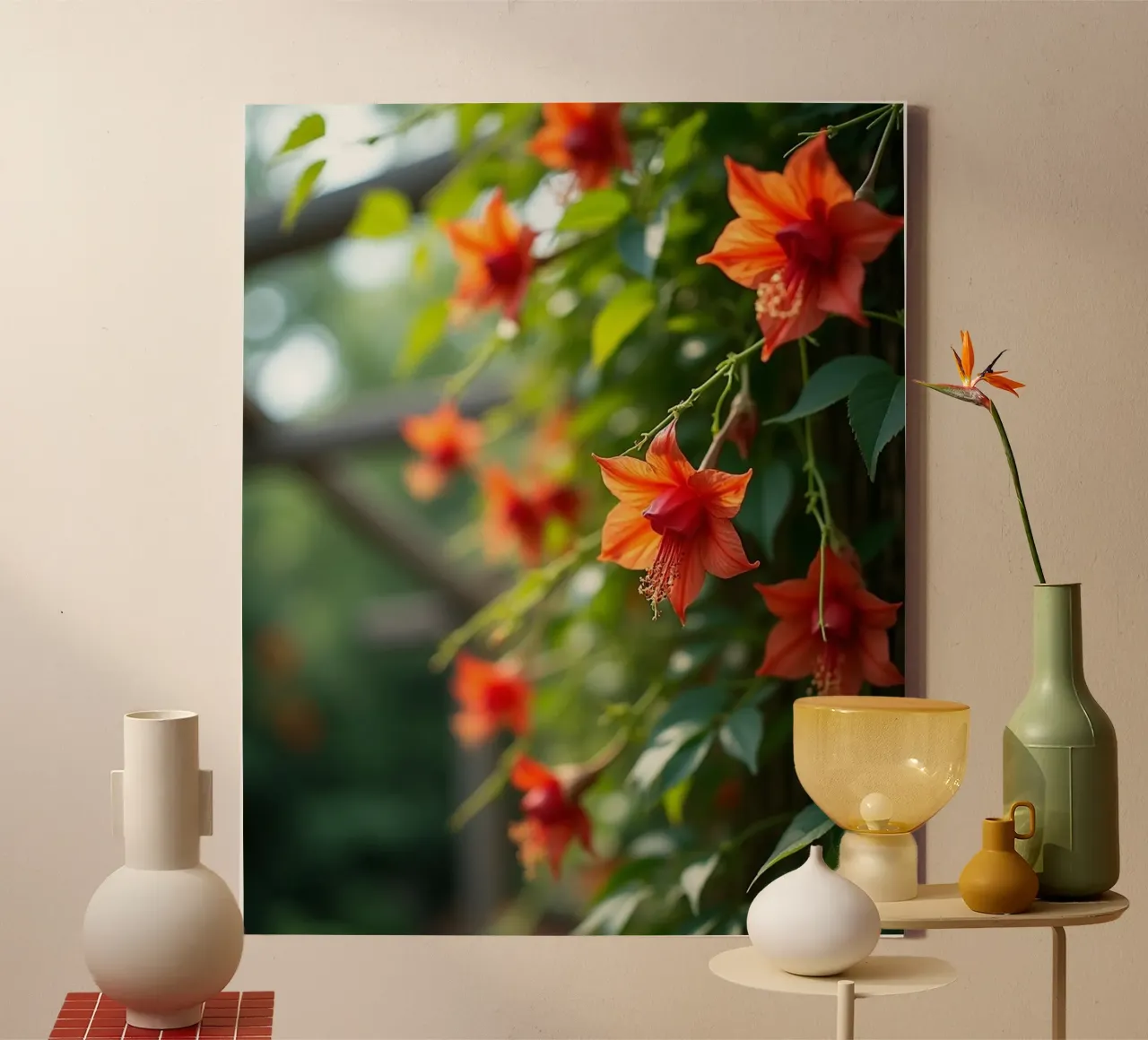 Geheime botanica canvas met Baklijst van Bold Blooms