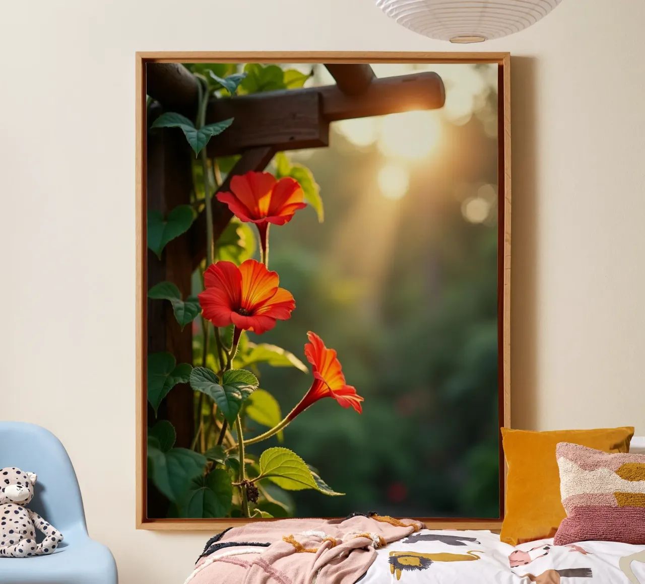 Geheime botanica canvas met Baklijst van Bold Blooms