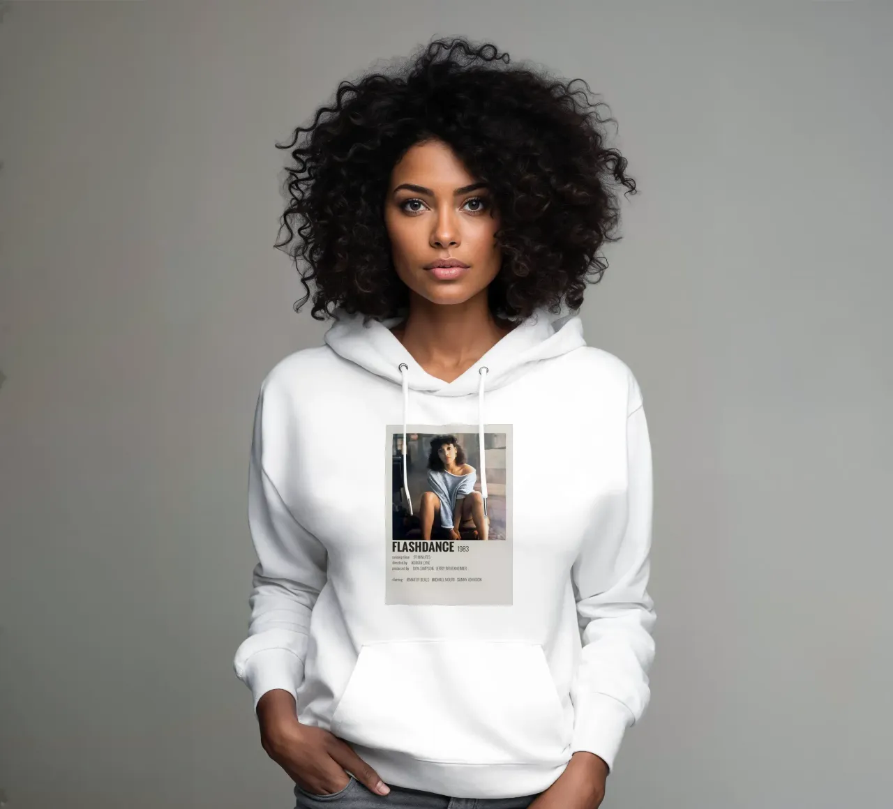 FLASHDANCE 1983 felpa con cappuccio da MVFminimalist