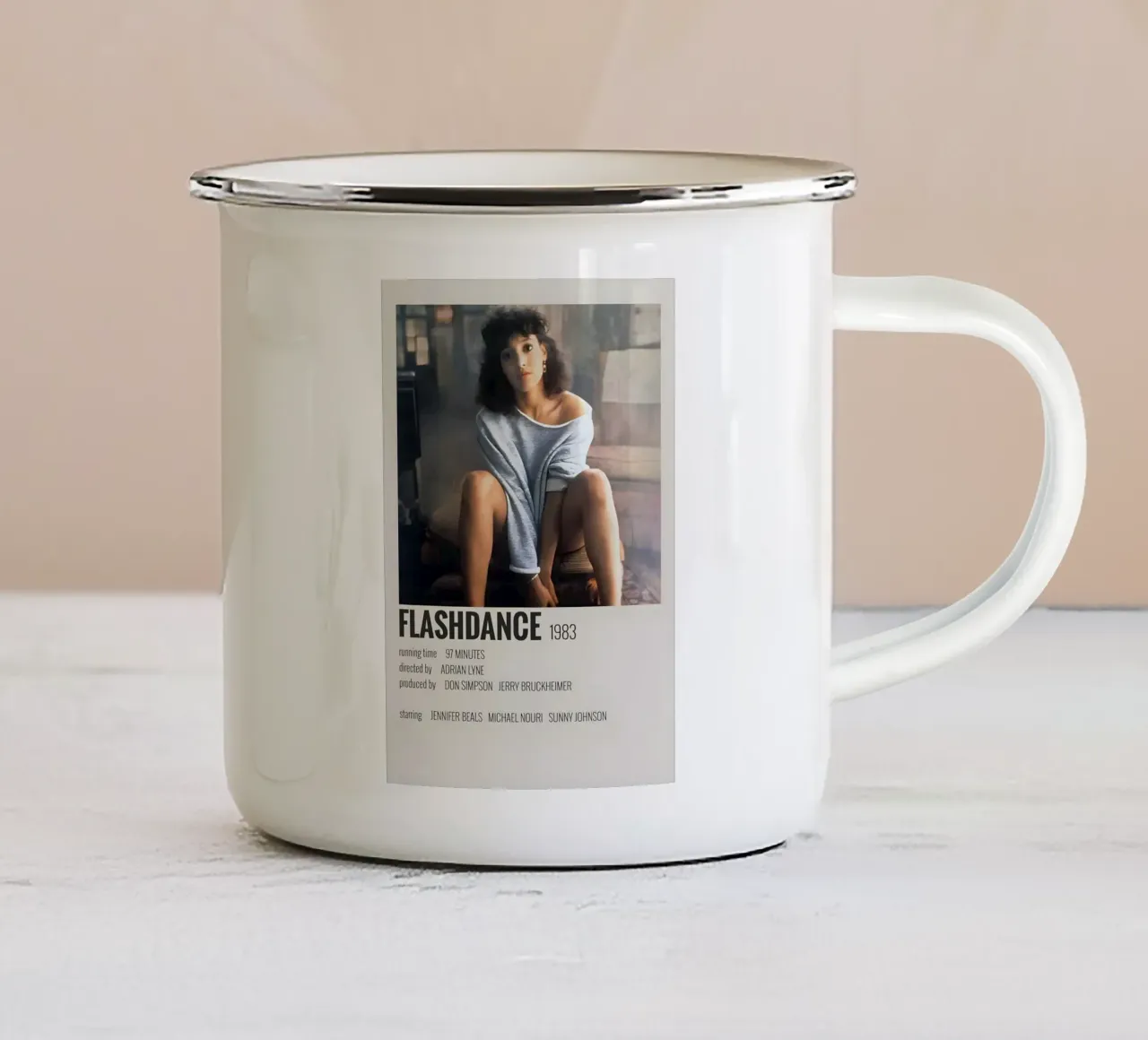 FLASHDANCE 1983 tazza in smalto da MVFminimalist