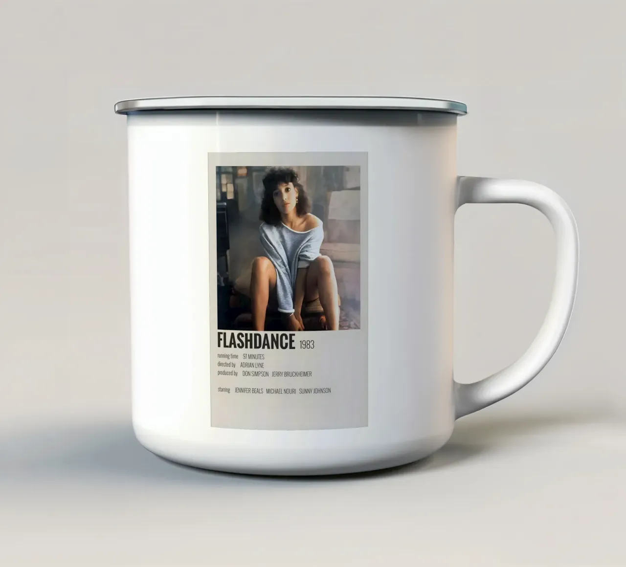 FLASHDANCE 1983 tazza in smalto da MVFminimalist