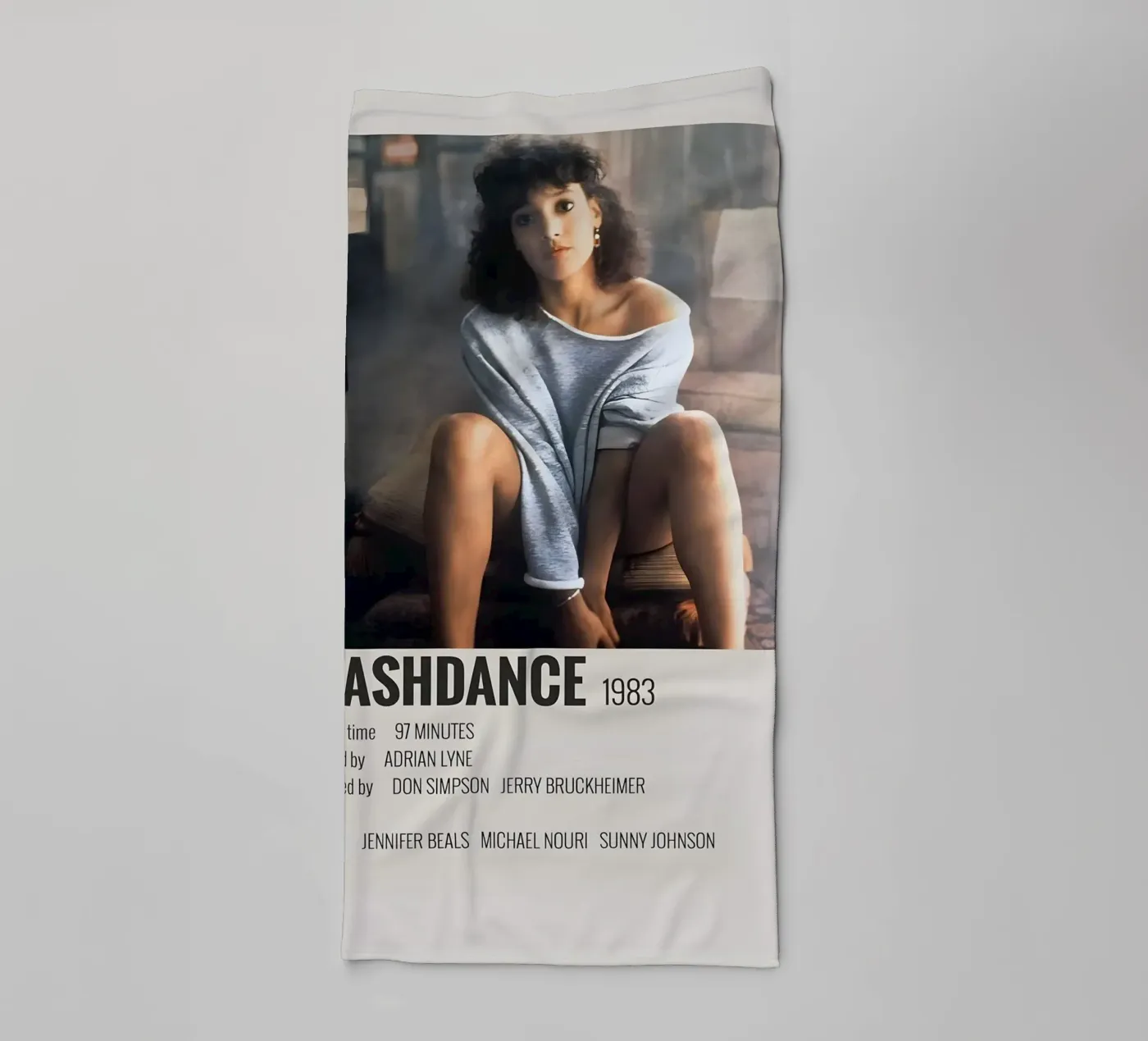 FLASHDANCE 1983 badhanddoek van MVFminimalist